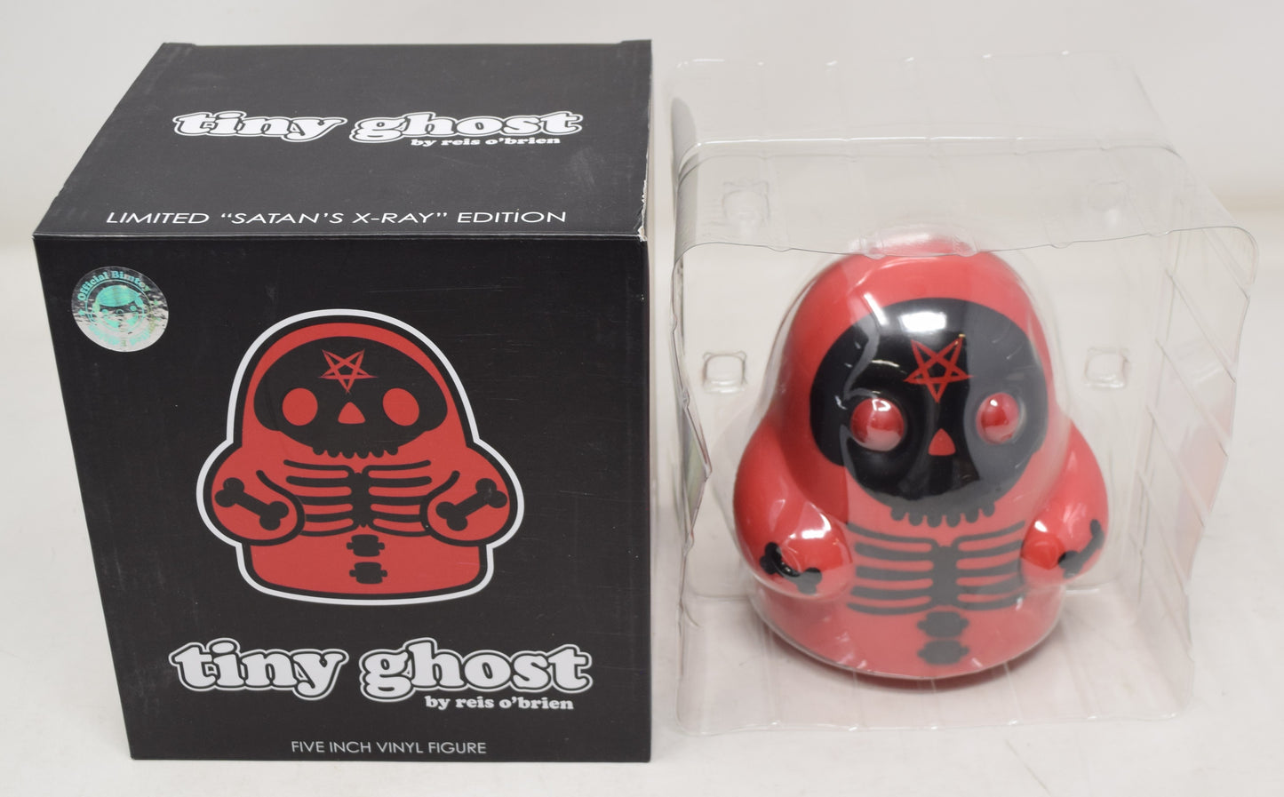 Tiny Ghost Satan's X-Ray Vinyl Figure Reis O'Brien 5" Bim Toy LE 400