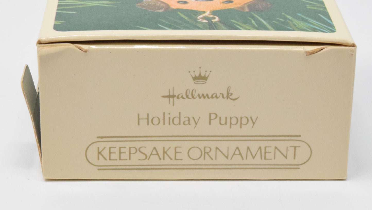 Hallmark Keepsake Holiday Puppy Christmas Ornament 1983