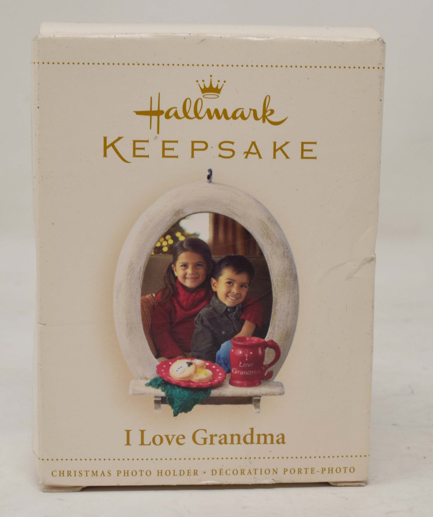 Hallmark Keepsake Ornament I Love Grandma Photo Frame Christmas Tree 2006 NIB