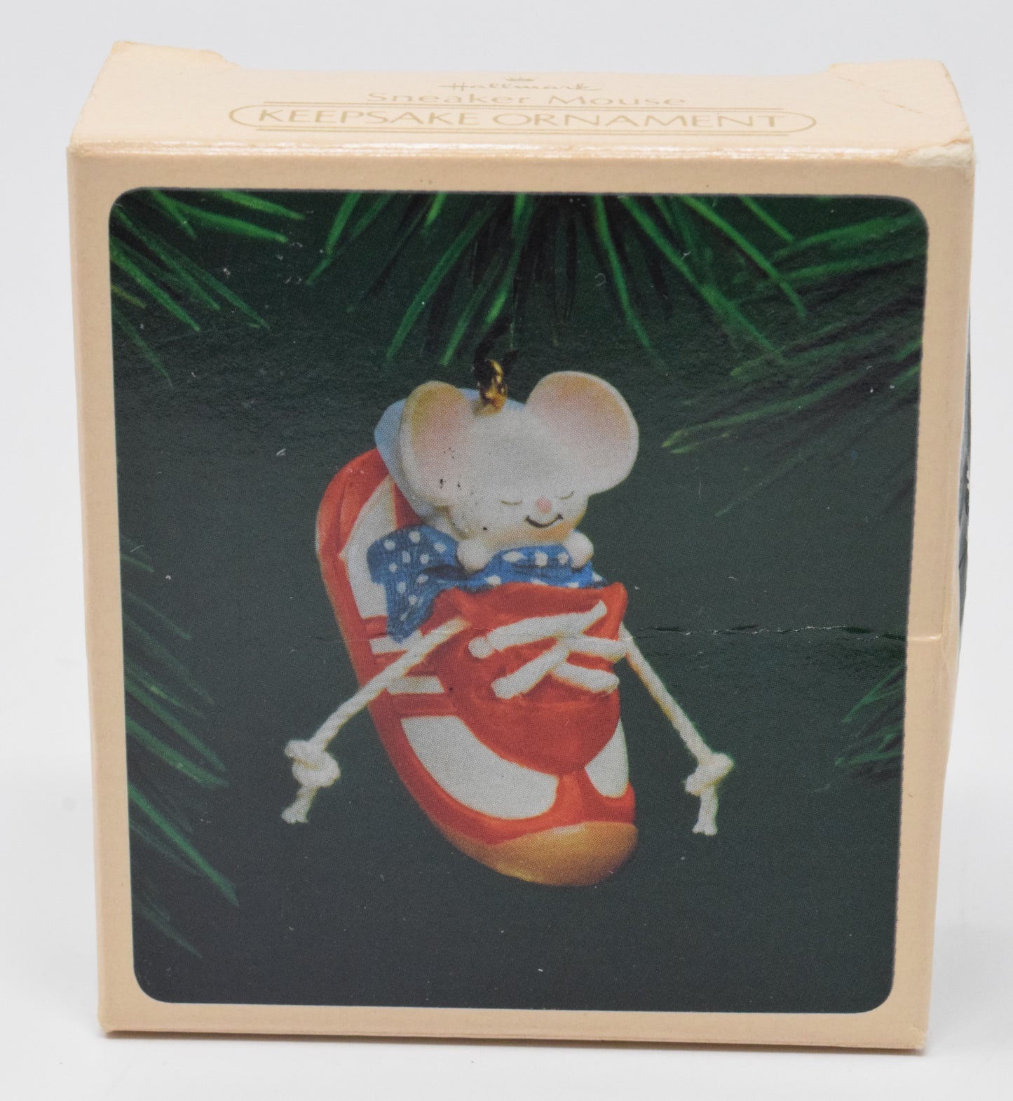 Hallmark Keepsake Sneaker Mouse Christmas Ornament 1983