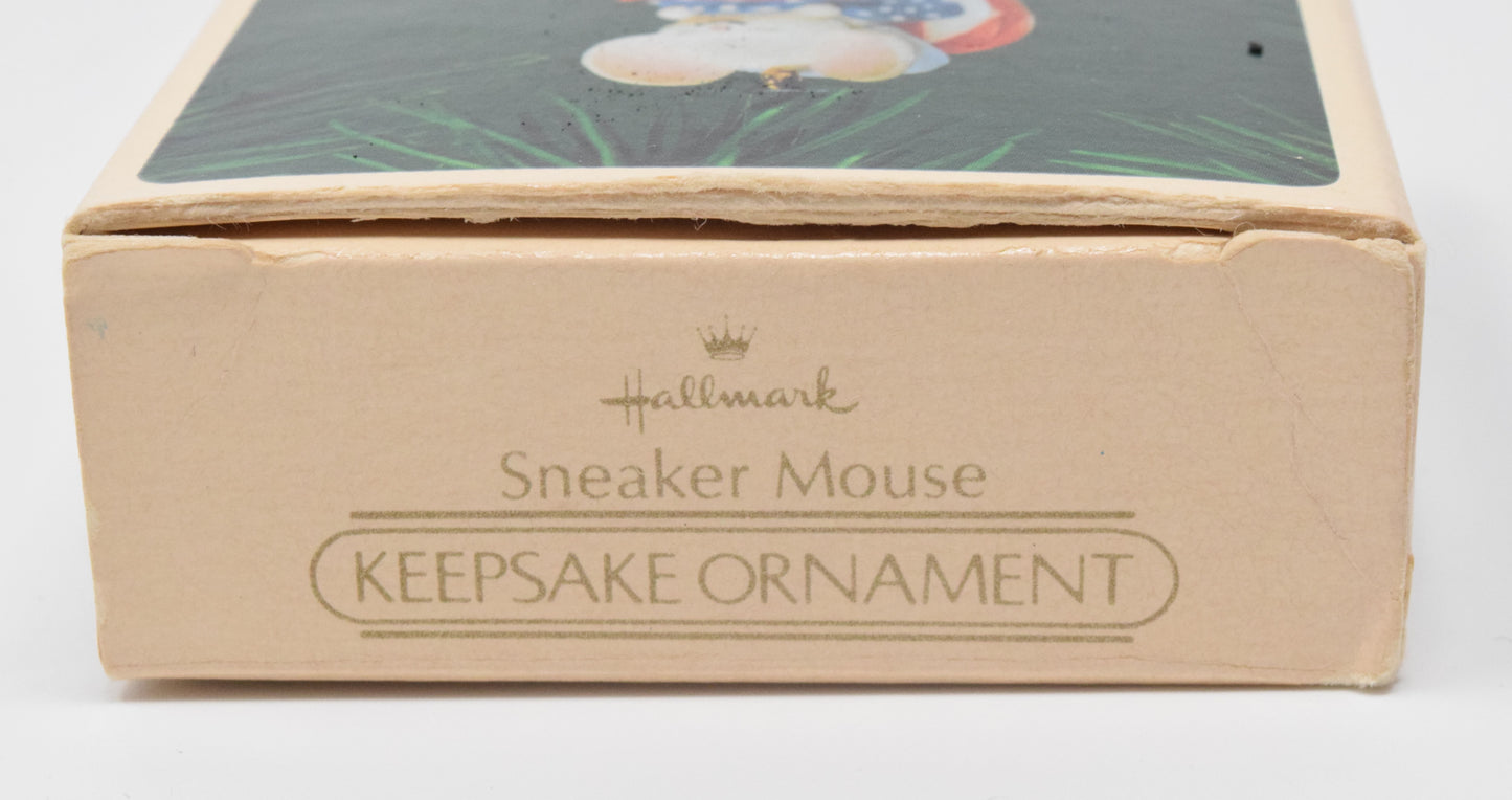 Hallmark Keepsake Sneaker Mouse Christmas Ornament 1983