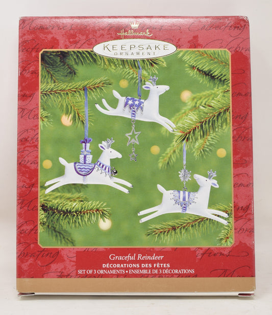 Hallmark Keepsake Ornament Graceful Reindeer Christmas Tree 2001 NIB