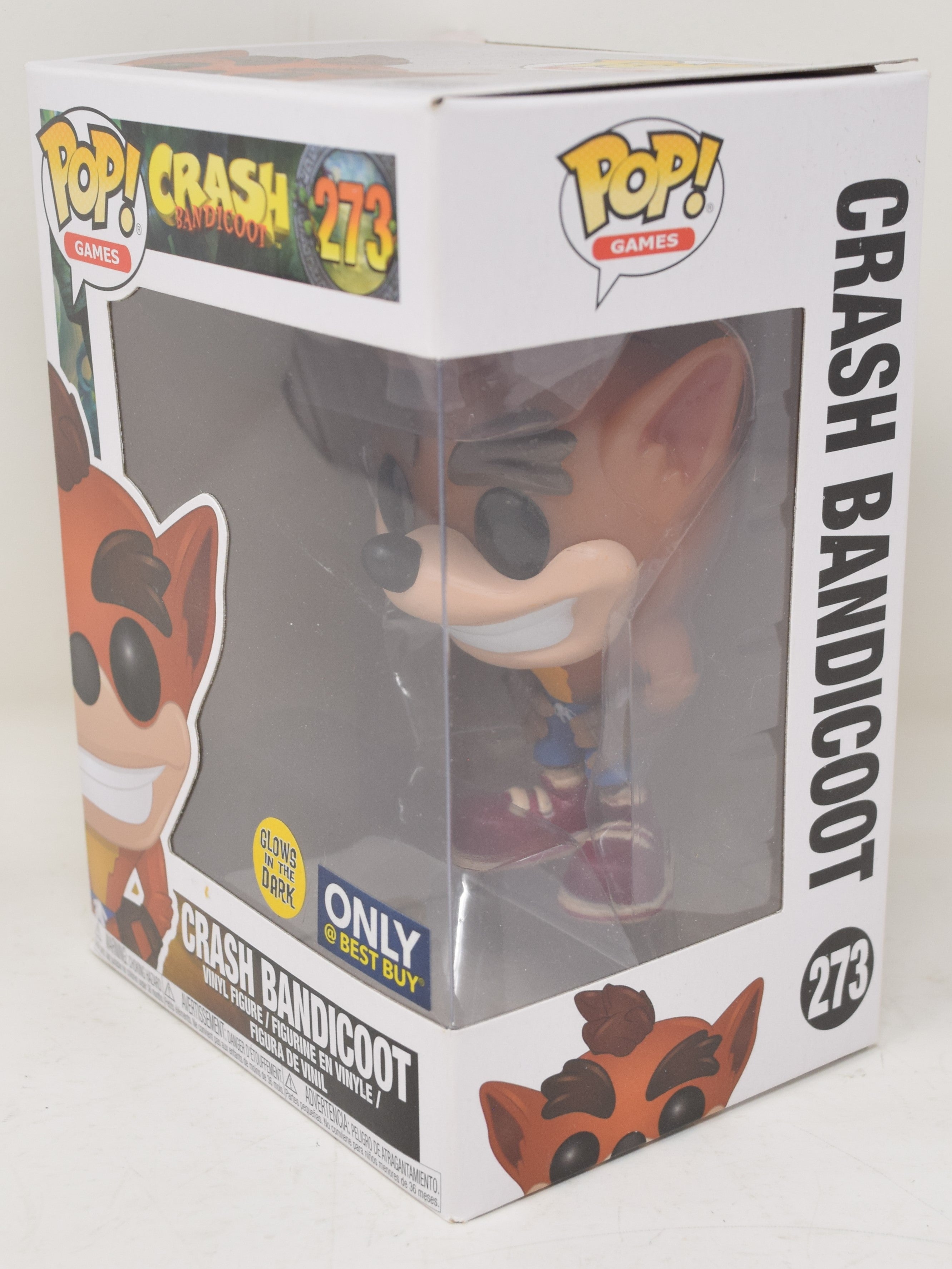 Crash Bandicoot Glows GITD 273 Best Buy Funko Pop Vinyl
