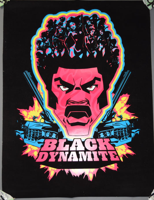 Black Dynamite Velvet Print Poster Adult Swim SDCC 2012 18 x 24