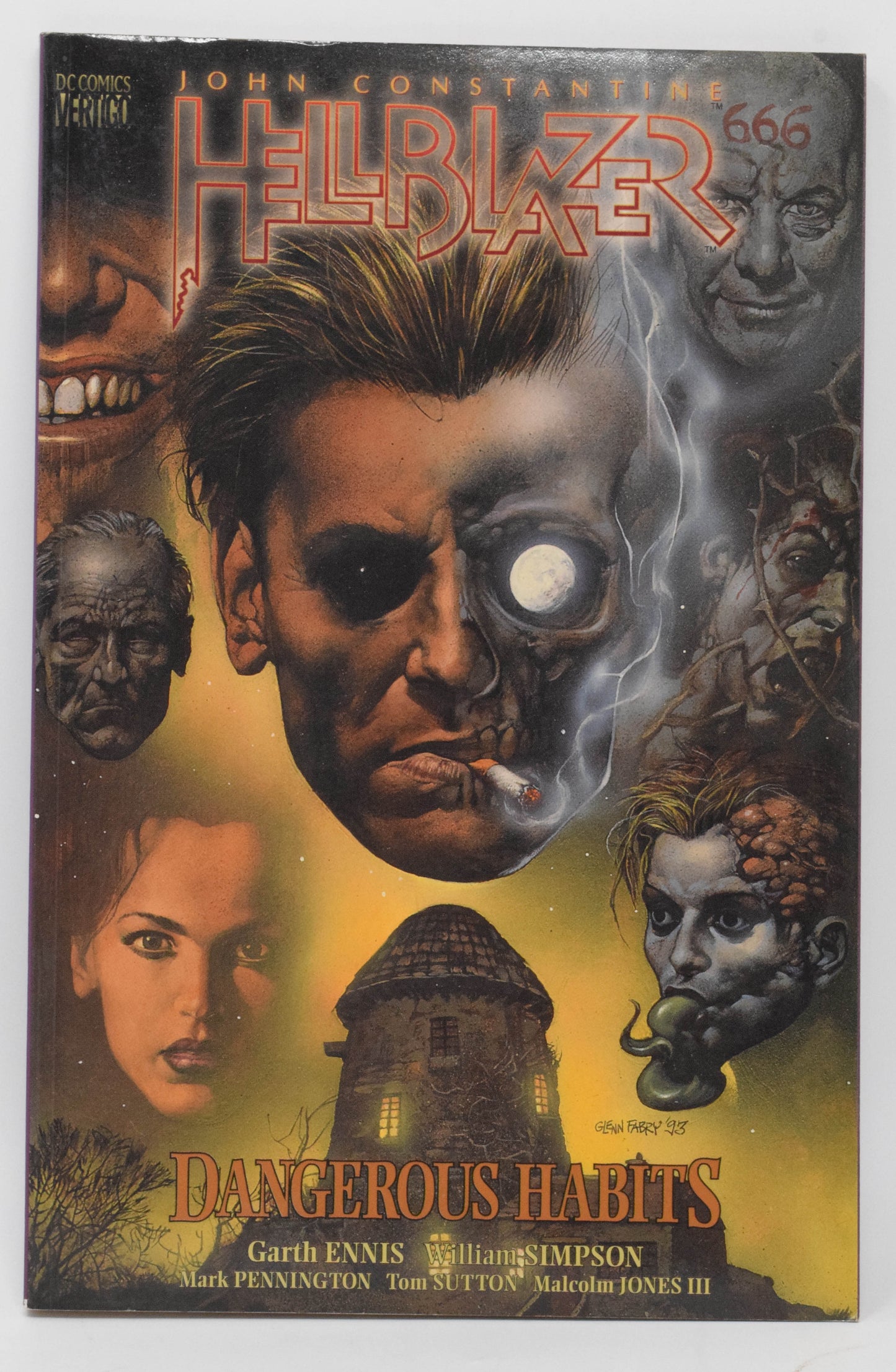 Hellblazer Dangerous Habits TPB Vertigo 1994 VF NM 1st Print