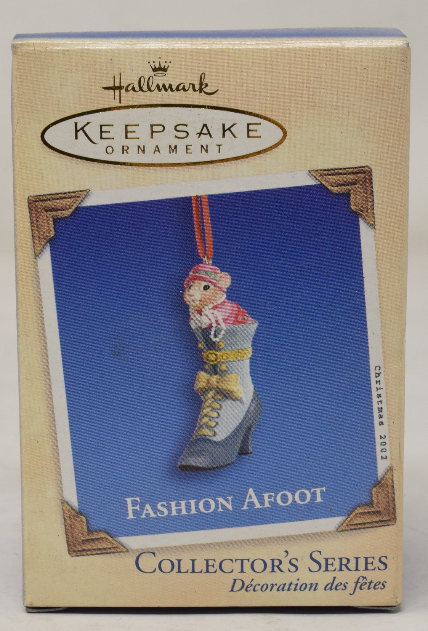 Hallmark Keepsake Ornament Fashion Afoot Mouse Shoe Christmas Tree 2002 NIB