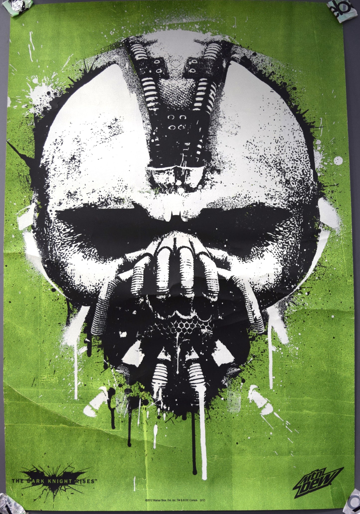 Batman Dark Knigh Rises Mountain Dew Bane Promo Poster 24 x 36