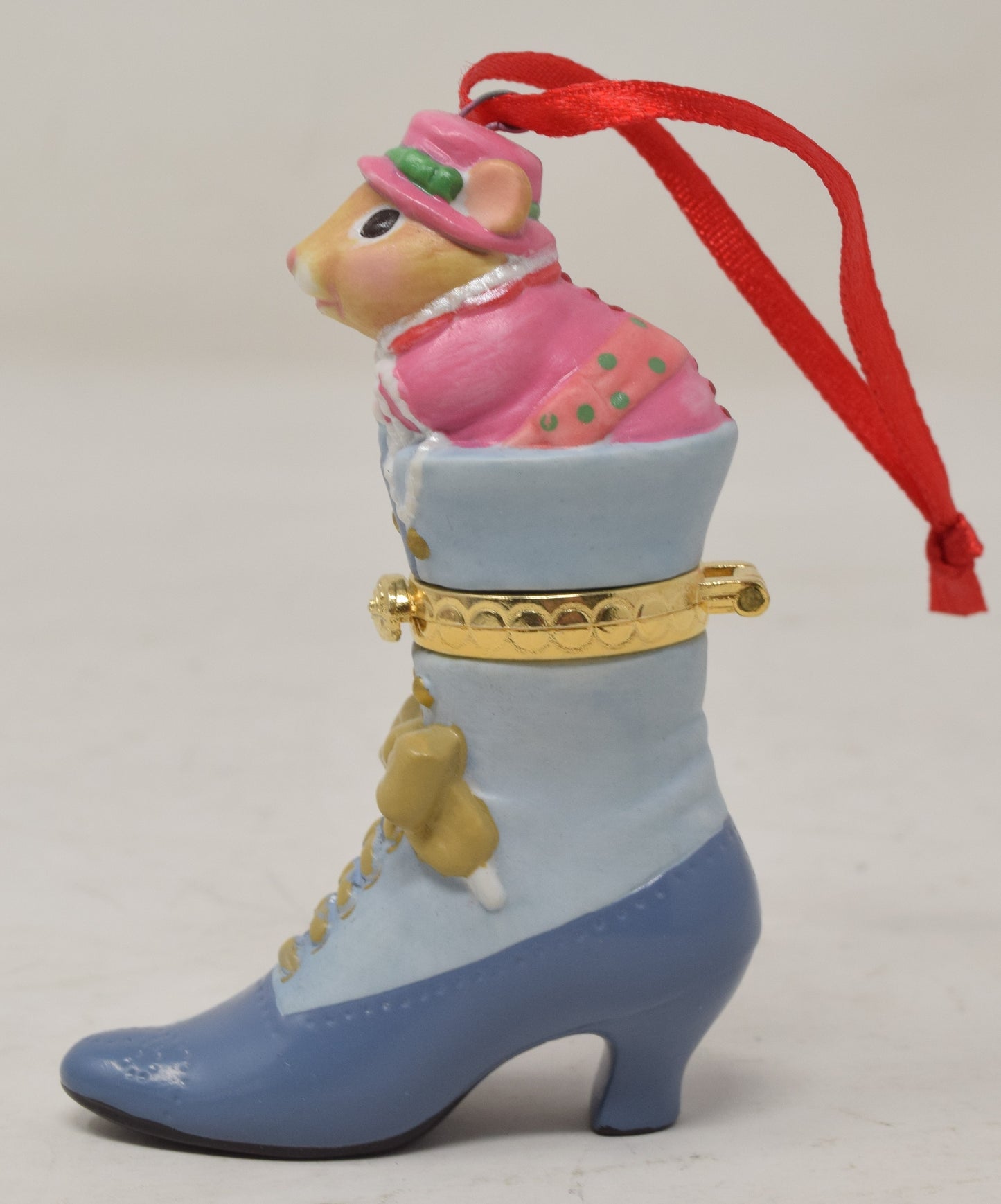 Hallmark Keepsake Ornament Fashion Afoot Mouse Shoe Christmas Tree 2002 NIB