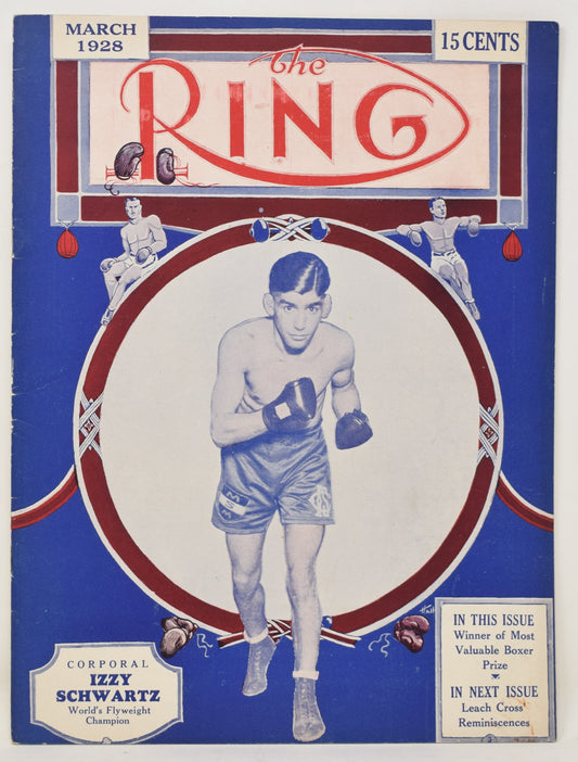 Ring Magazine March 1928 Boxing Jack Sharkey Gene Tunney Everlast Ad - Golden Apple Comics
