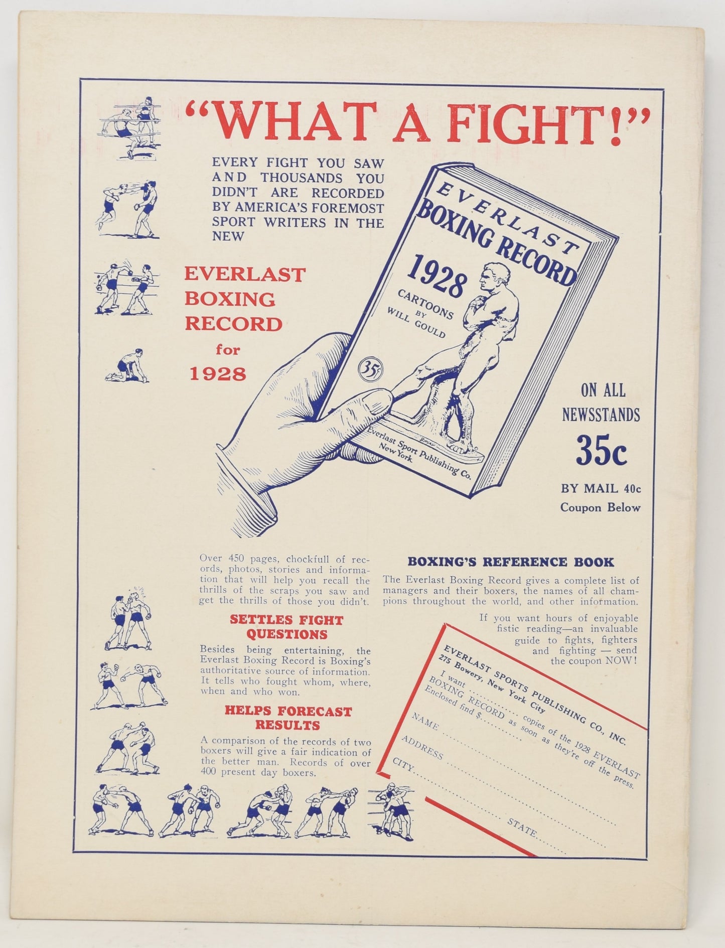 Ring Magazine March 1928 Boxing Jack Sharkey Gene Tunney Everlast Ad