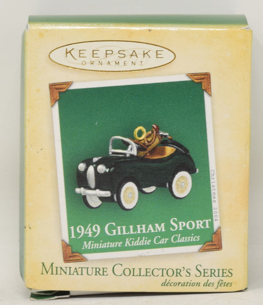 Hallmark Keepsake Ornament 1949 Gillham Sport Car Miniature Christmas Tree 2004 NIB