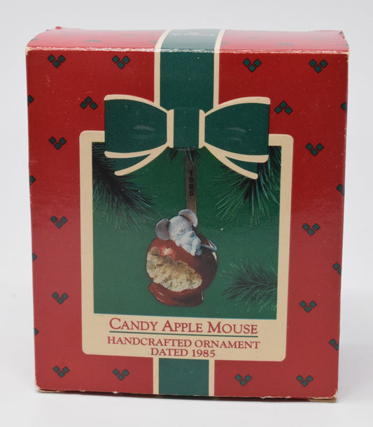 Hallmark Keepsake Candy Apple Mouse Christmas Ornament 1985