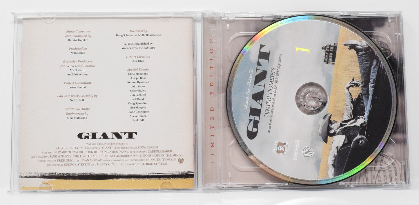 Giant Soundtrack CD 2 Disc Dimitri Tiomkin LTD 3000