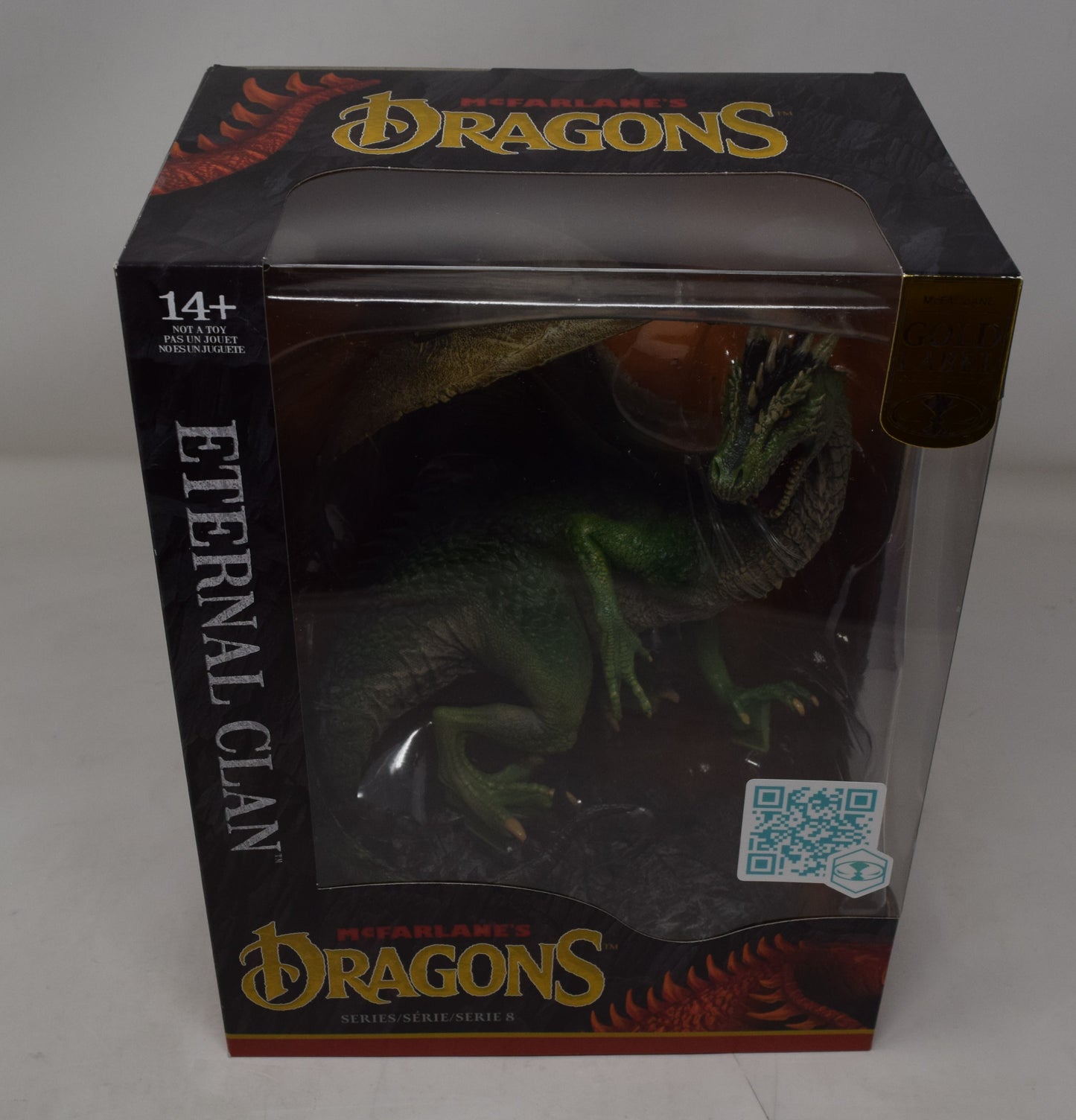 Dragons Eternal Clan Gold Label Todd McFarlane Toys Green Dragon Series 8 NIB