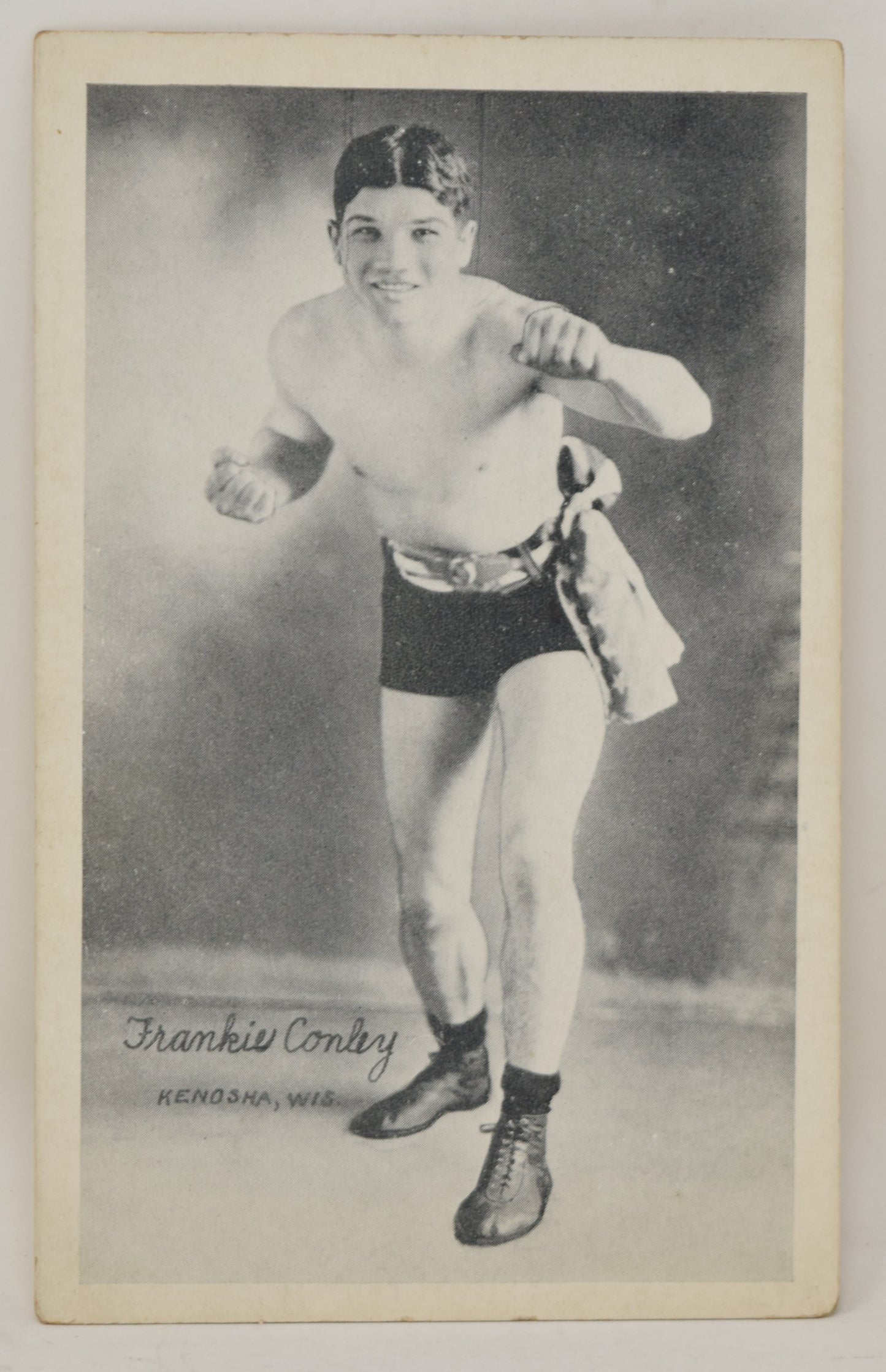 Frankie Conley Boxing Exhibit Card Postcard Photo 1921 5 x 3