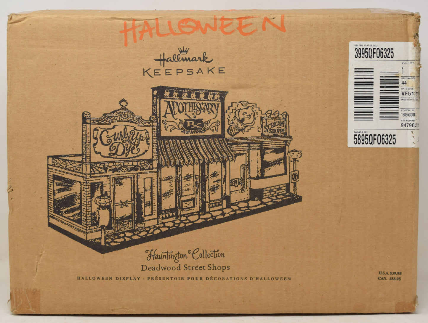 Hallmark Keepsake Hauntington Village Deadwood Street Shops NIB