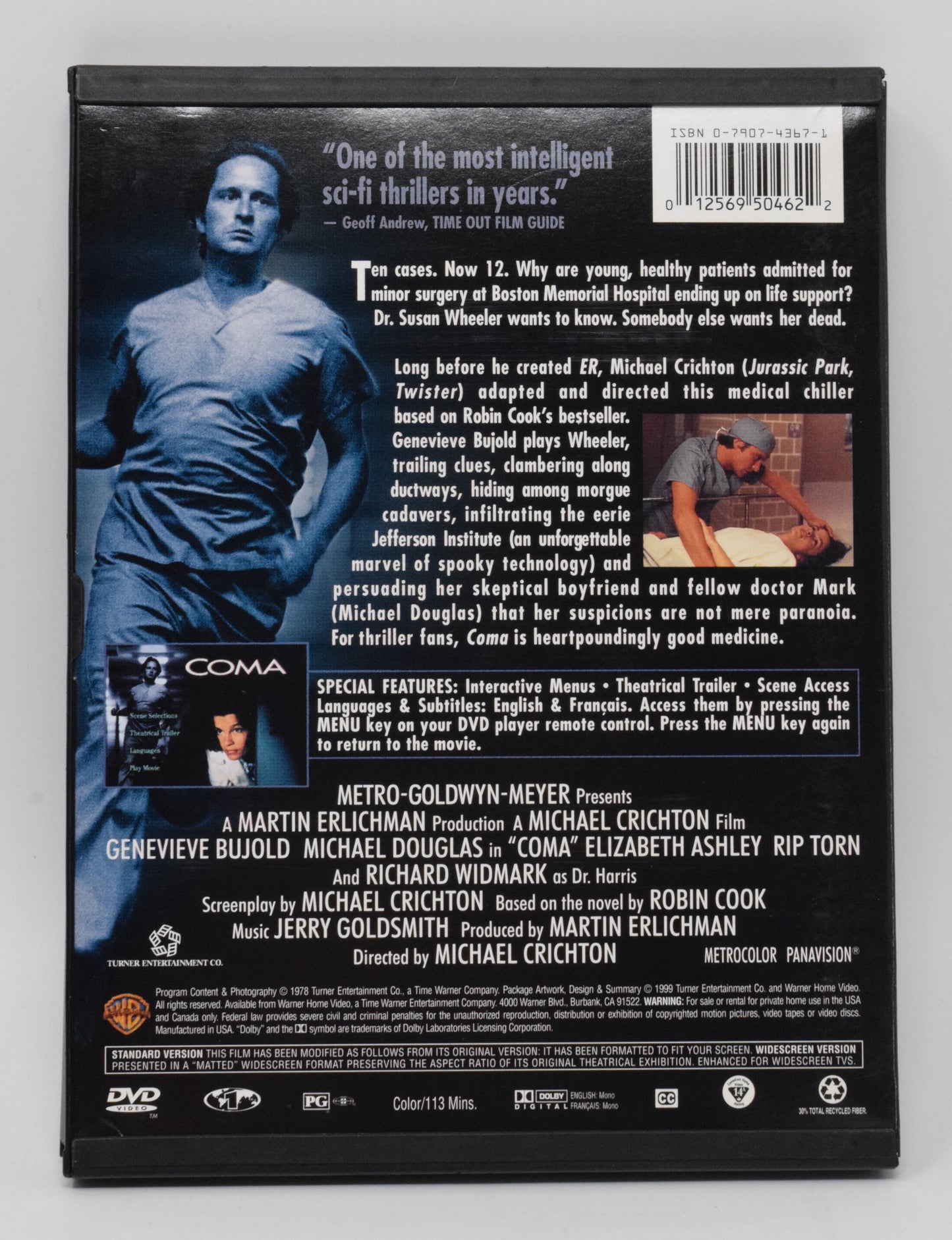 Coma DVD Michael Douglas