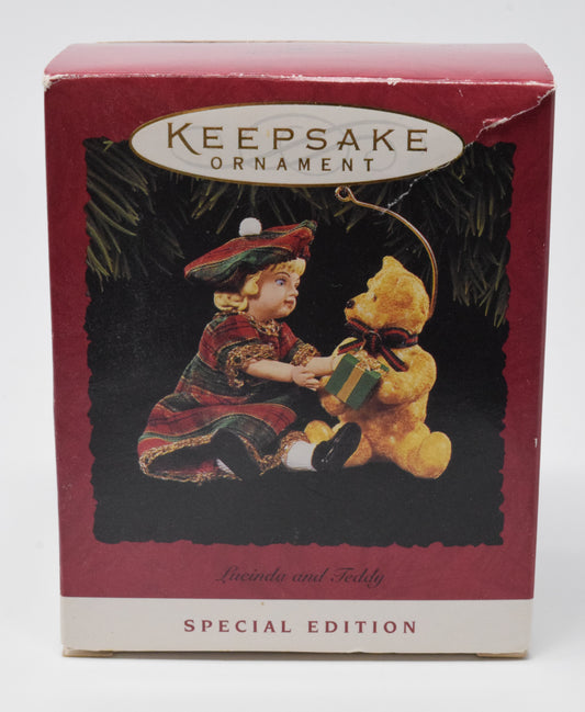 Hallmark Keepsake Lucinda and Teddy Christmas Ornament 1994 NIB