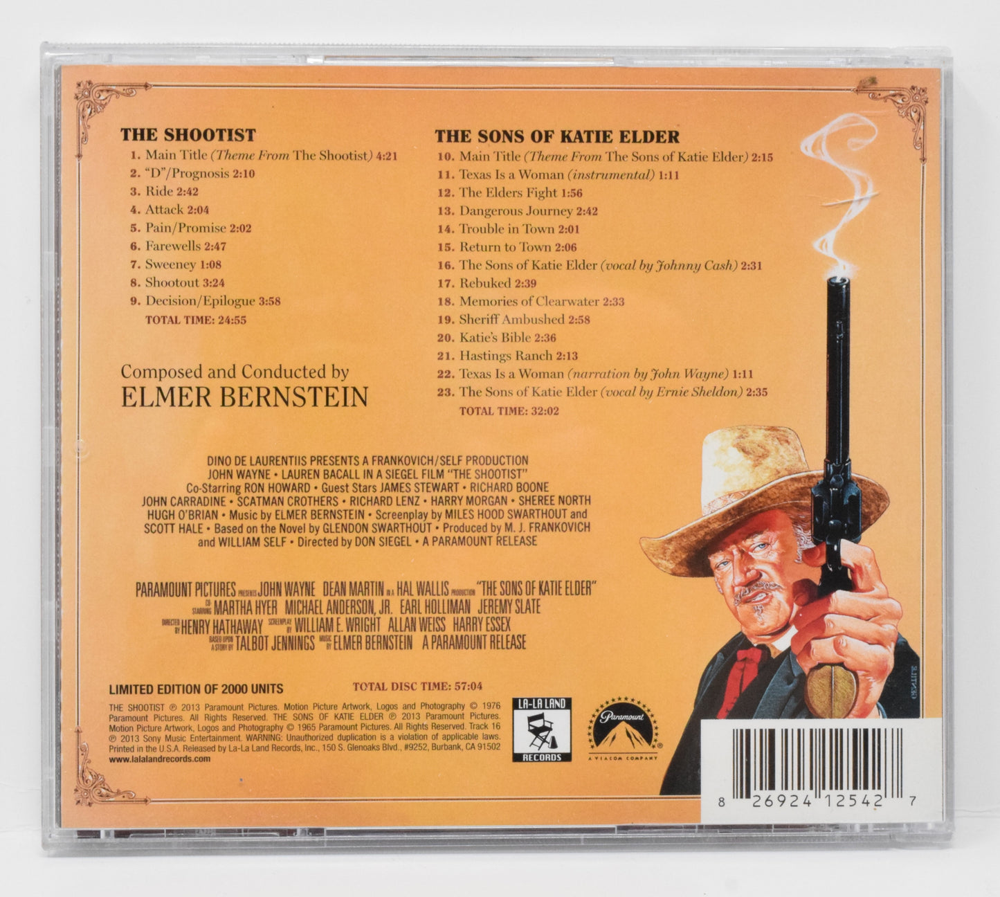 The Shootist Soundtrack CD Elmer Bernstein