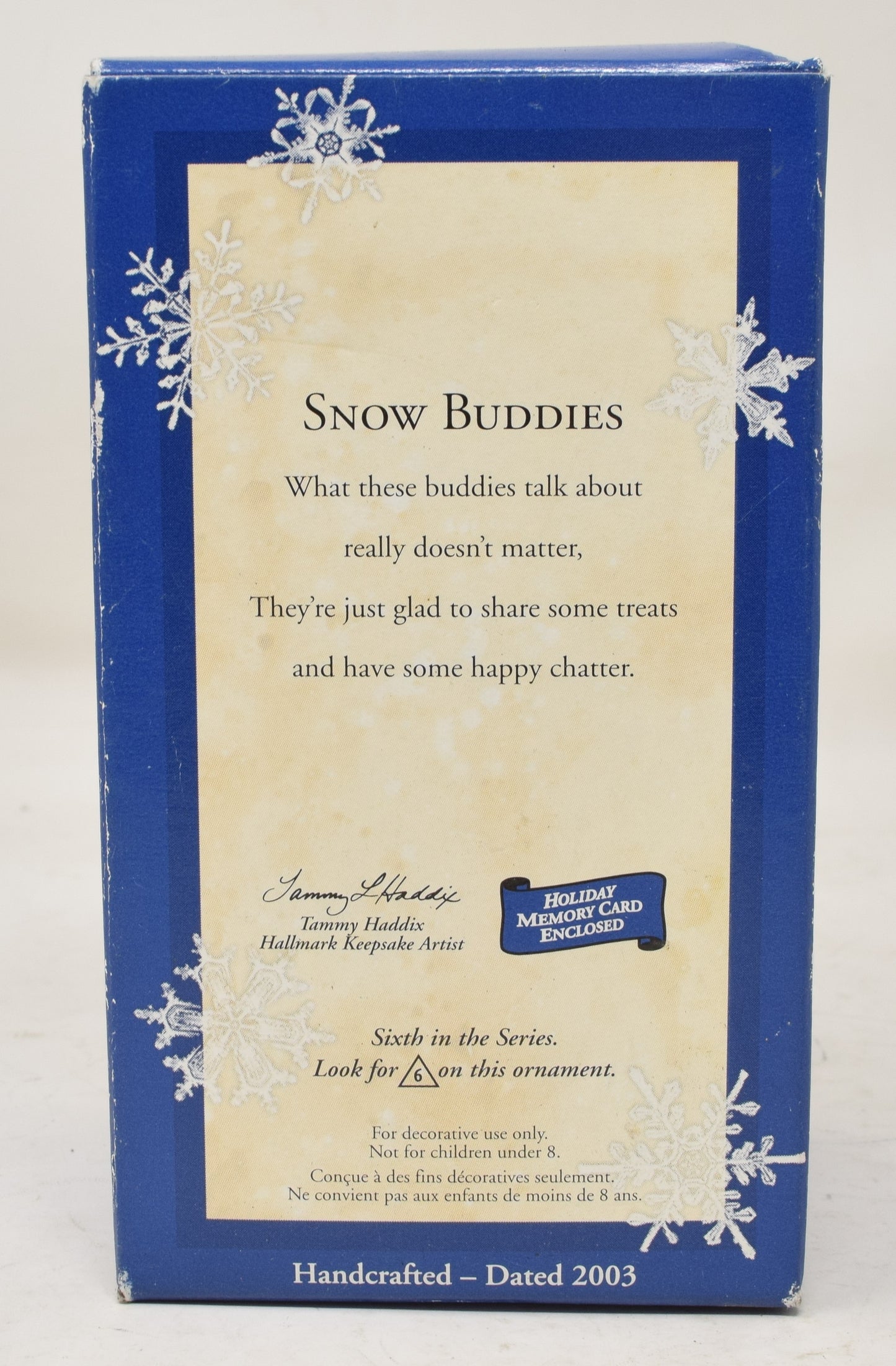 Hallmark Keepsake Ornament Snow Buddies Christmas Tree 2003 NIB