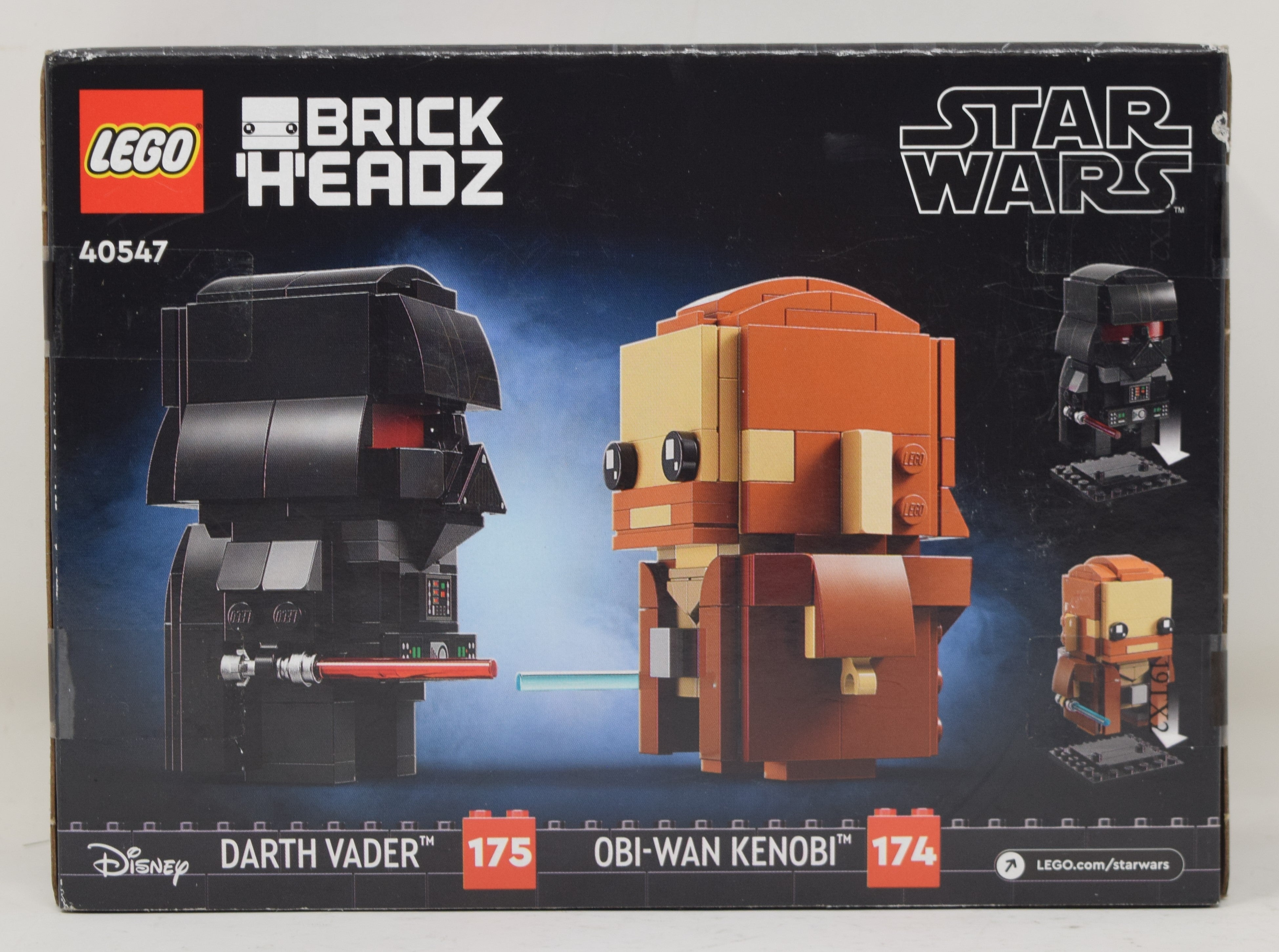 LEGO 40547 Brickheadz Obi-Wan outlets Kenobi & Darth Vader