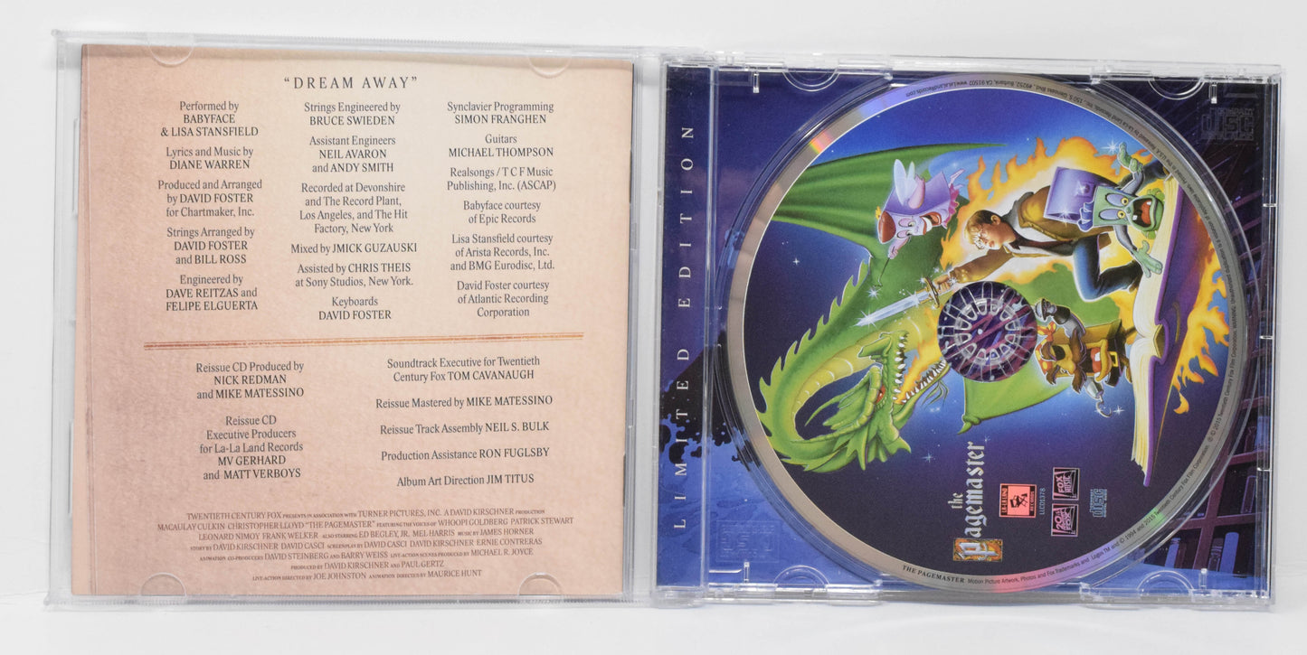 The Pagemaster Soundtrack CD James Horner LTD 2000