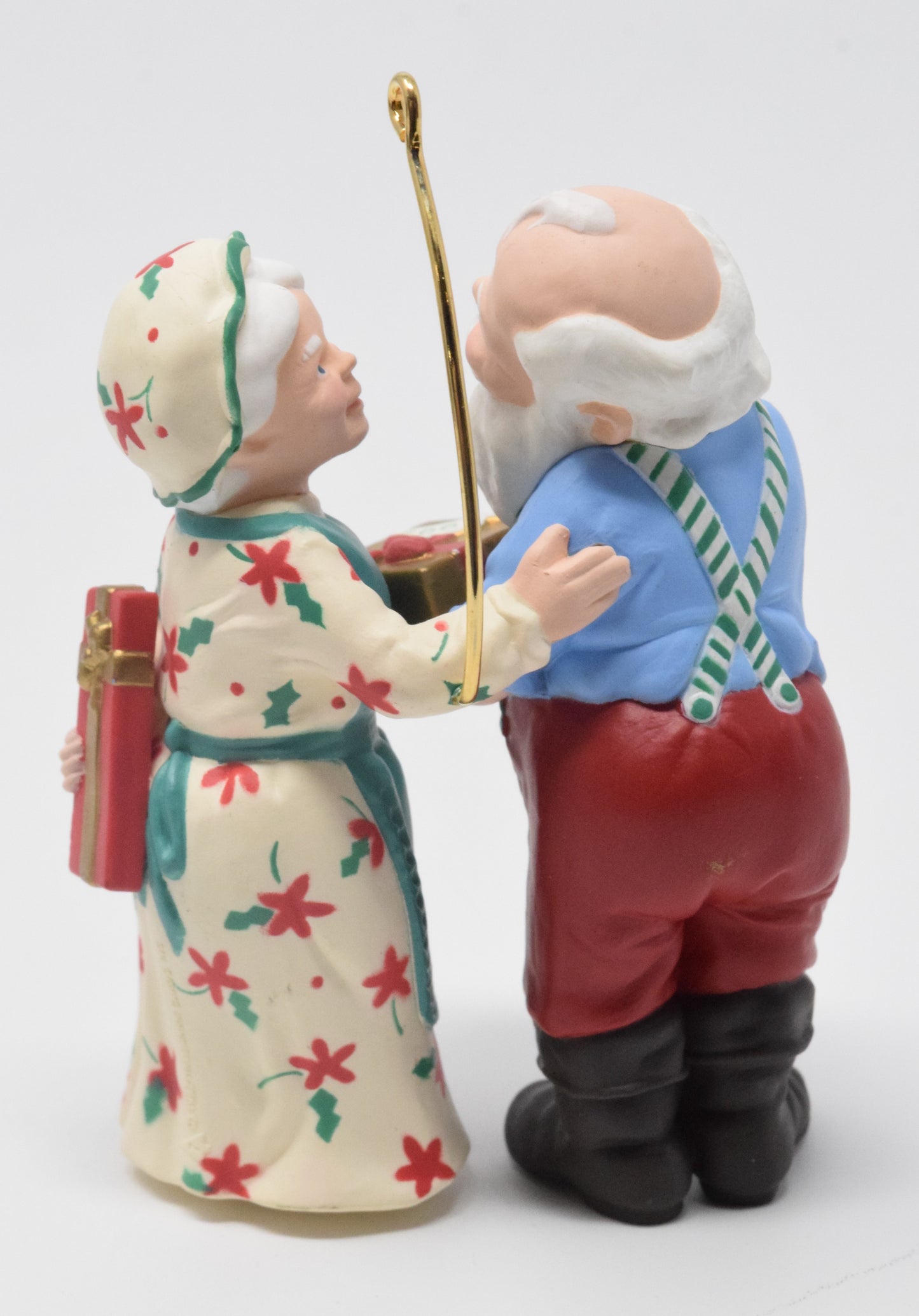 Hallmark Keepsake Gift Exchange Mr And Mrs Claus Christmas Ornament 1992 NIB