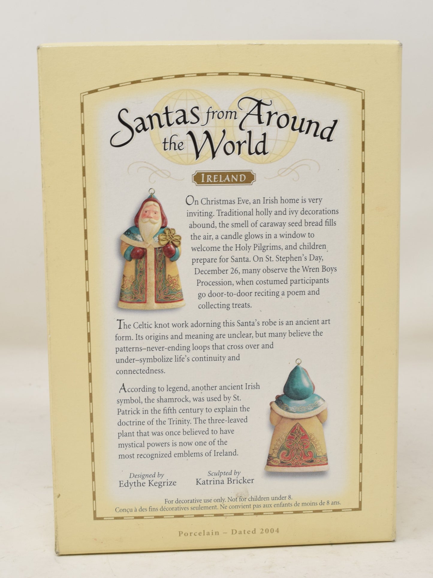 Hallmark Keepsake Ornament Santas From Around The World Ireland Christmas Tree 2004 NIB