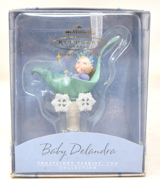 Hallmark Keepsake Ornament Baby Delandra Frostlight Faeries Christmas Tree 2002 NIB