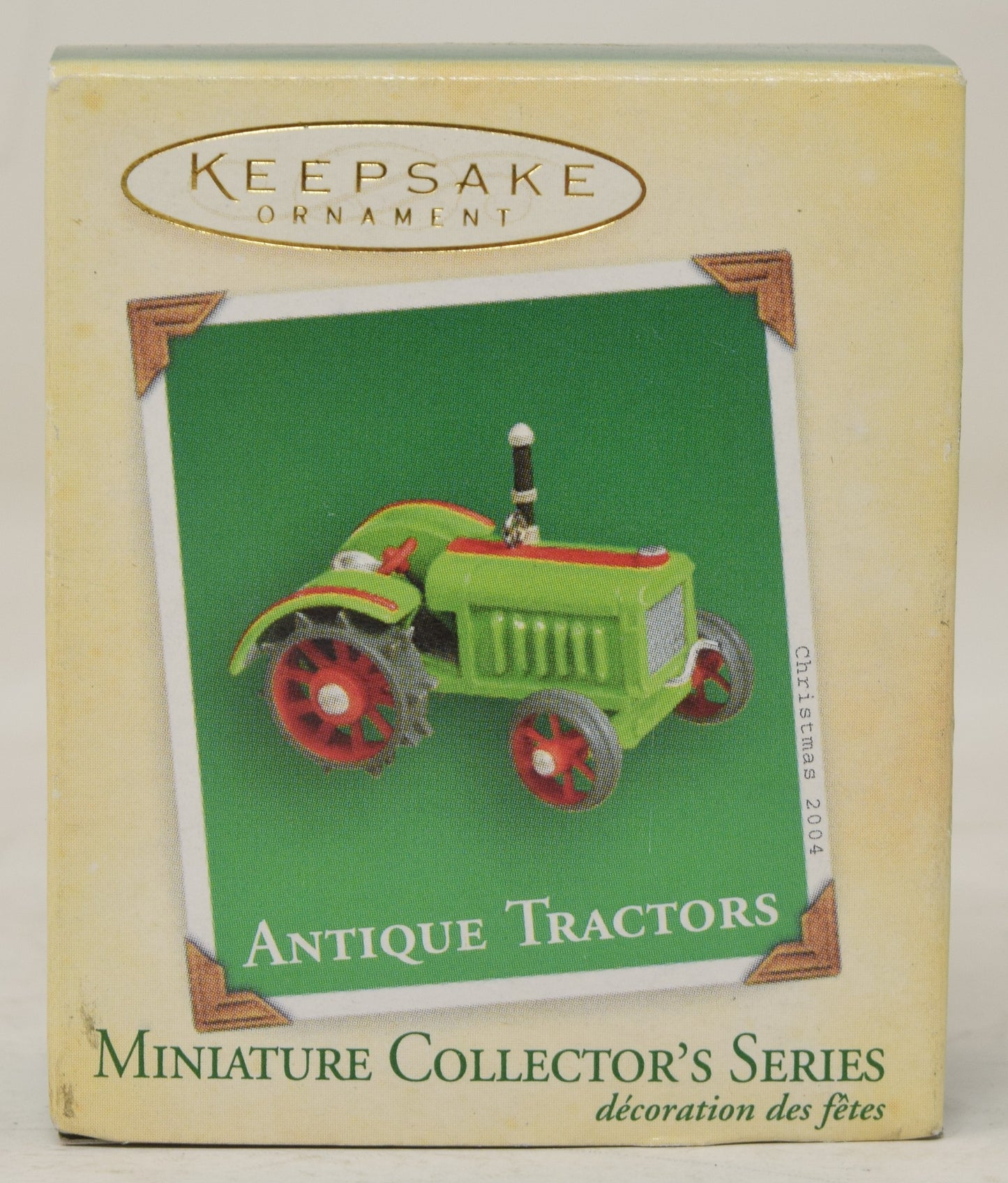 Hallmark Keepsake Ornament Antique Tractors Miniature Christmas Tree 2004 NIB