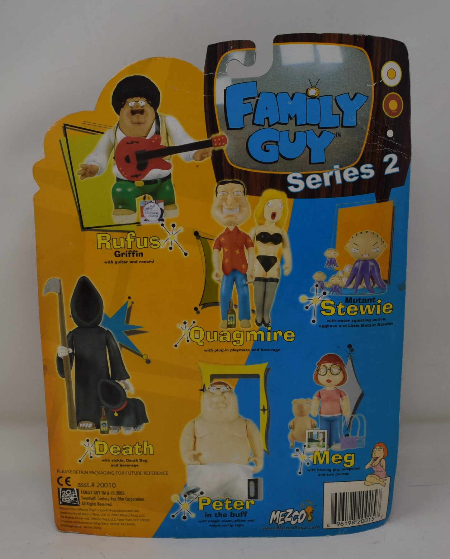 Family Guy Rufus Griffin Action Figure Series 2 MOC New