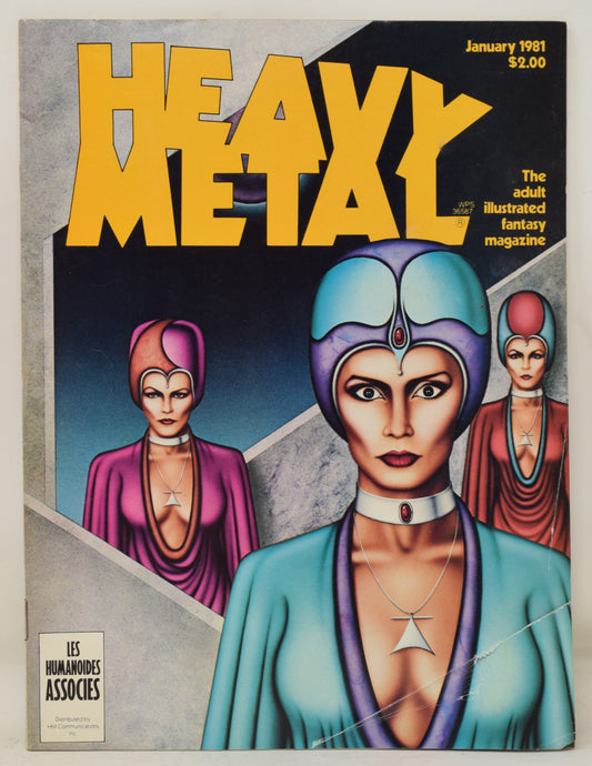 Heavy Metal Magazine Vol 4 10 January 1981 VG Moebius Richard Corben GGA