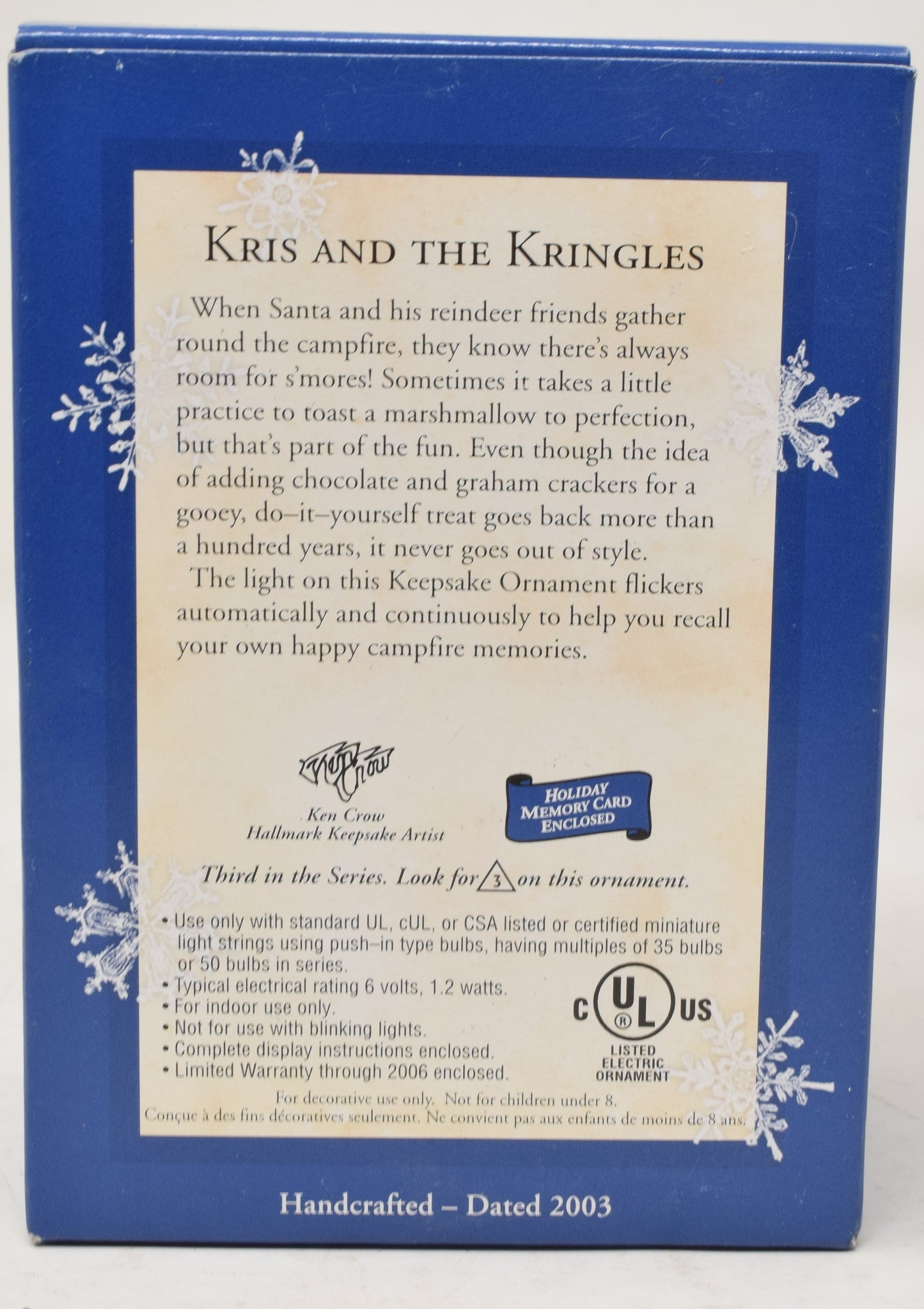 Hallmark Keepsake Ornament Kris And The Kringles Christmas Tree 2003 NIB