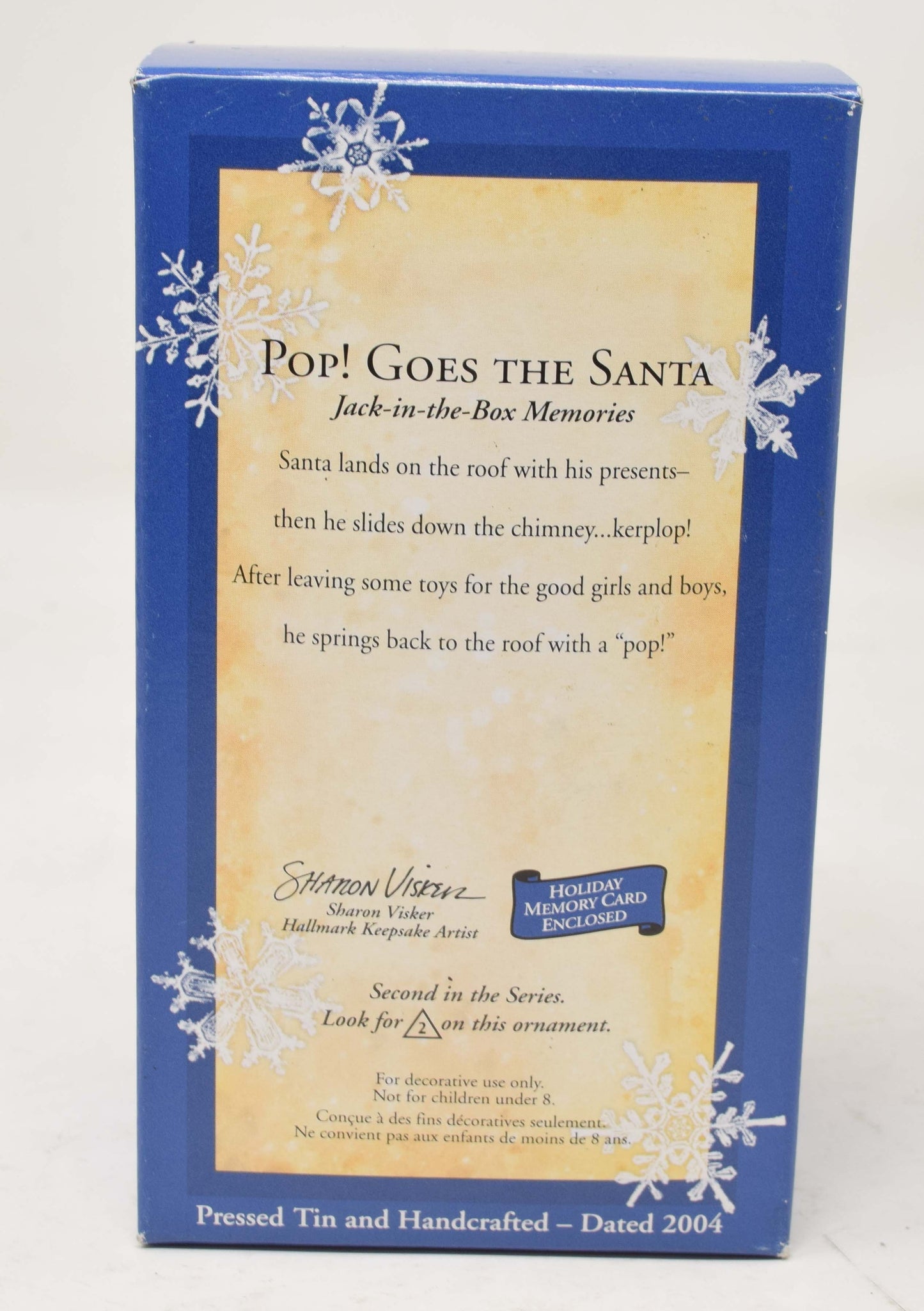 Hallmark Keepsake Ornament Pop Goes The Santa Jack In The Box Christmas Tree 2004 NIB