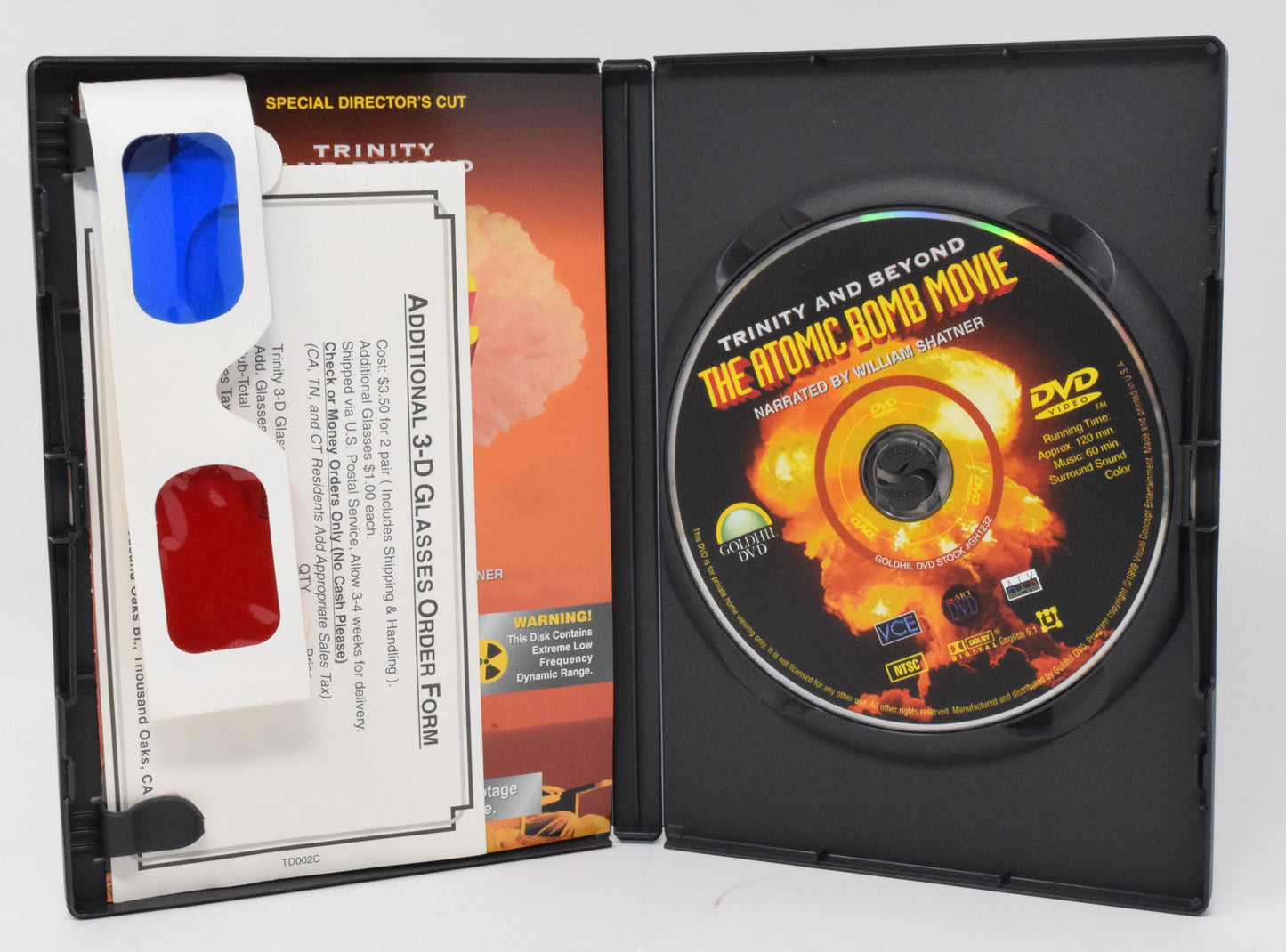 The Atomic Bomb Movie DVD 3D