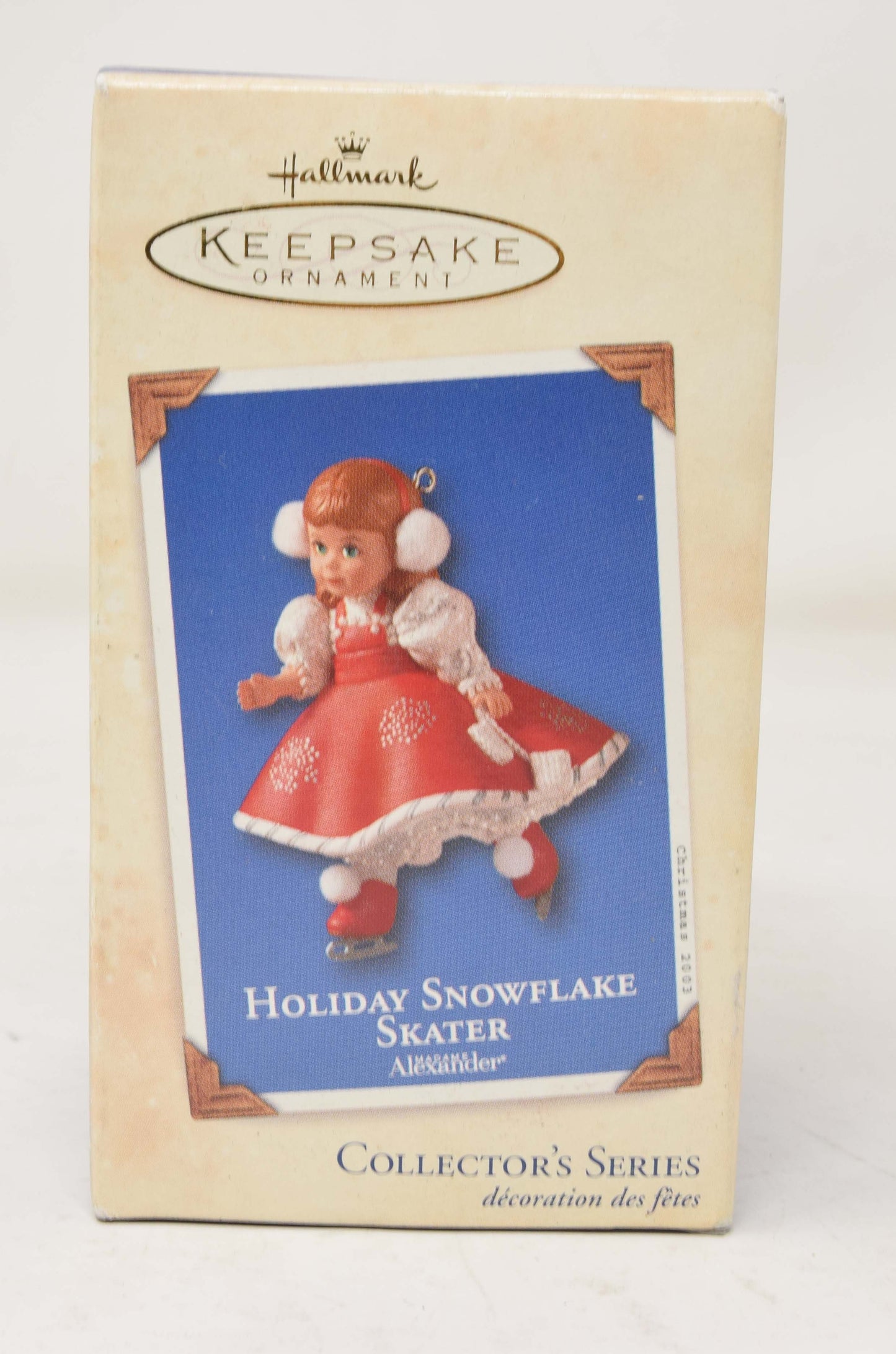 Hallmark Keepsake Ornament Madame Alexnader Holiday Snowflake Skater Christmas 2003 NIB