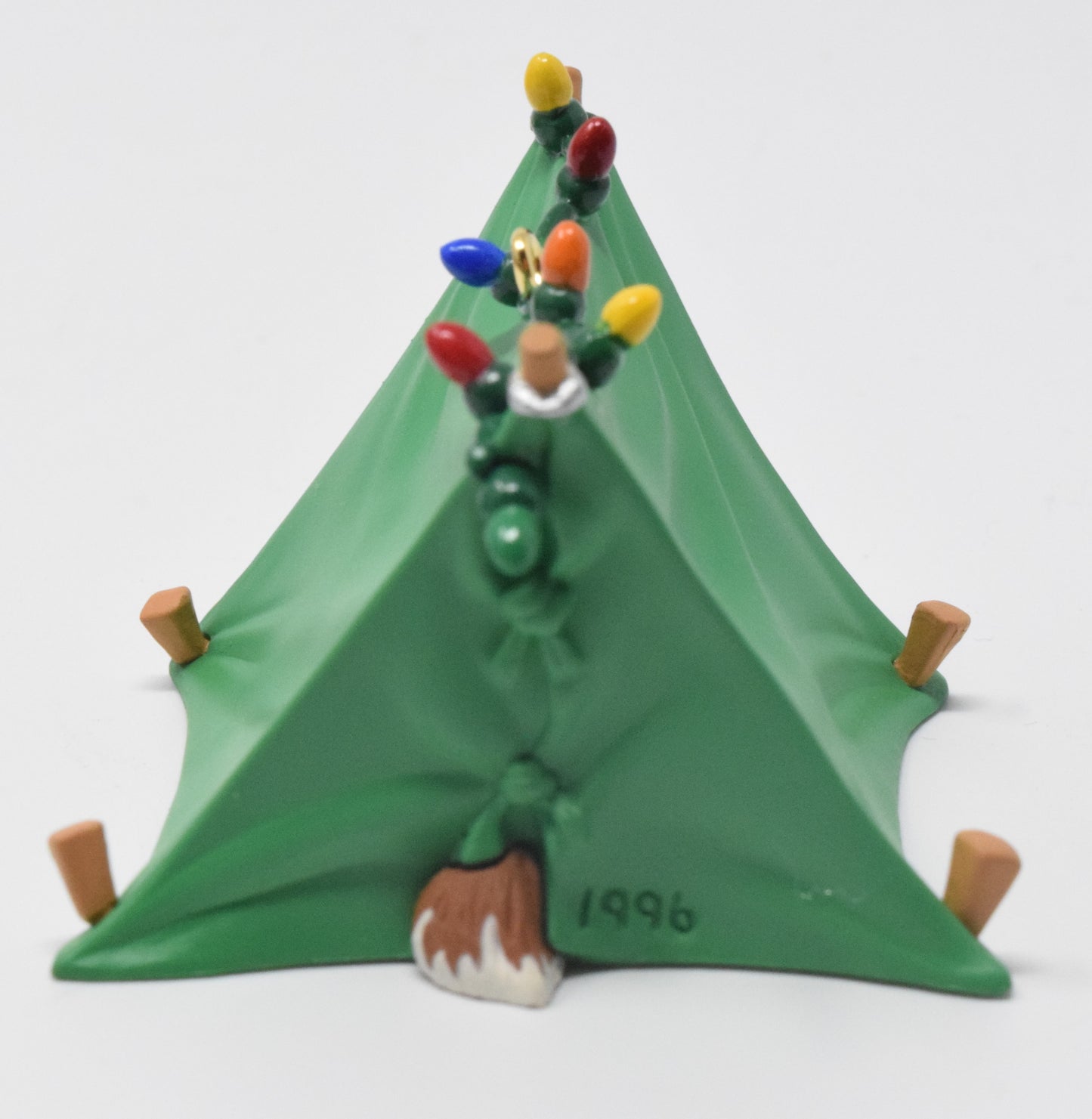 Hallmark Keepsake Pup-Tenting Christmas Ornament 1996 NIB