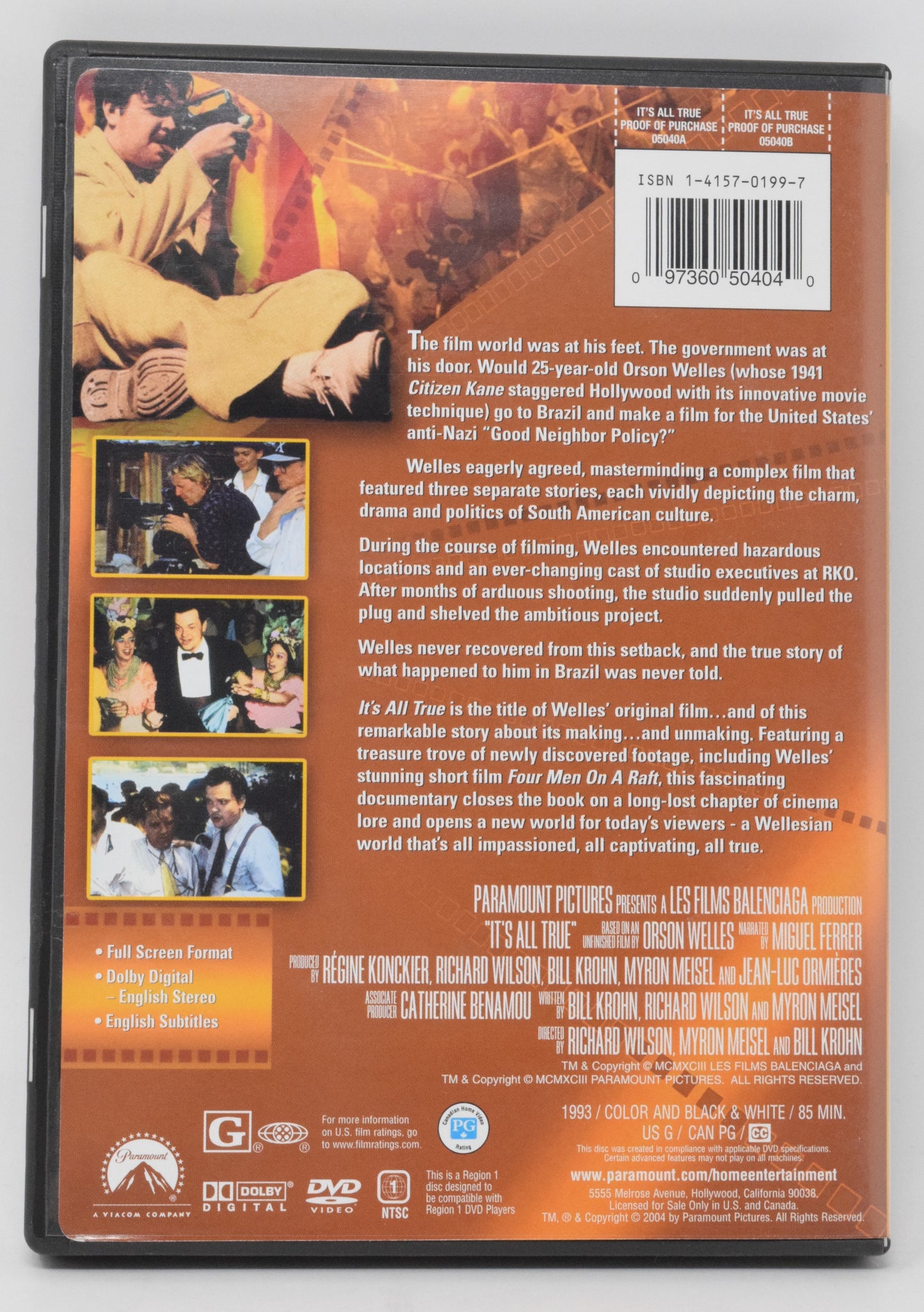 It's All True DVD Full Screen