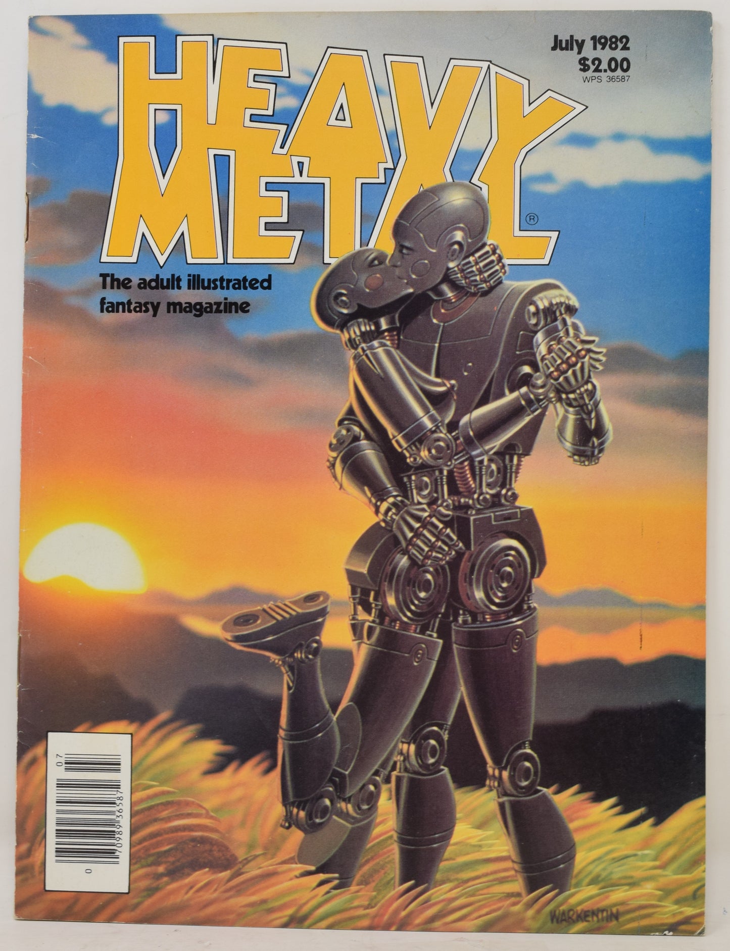 Heavy Metal Magazine Vol 6 4 July 1982 FN Jodorowsky Moebius Robots GGA Kiss