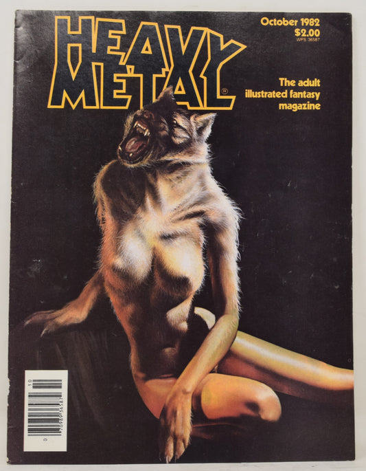 Heavy Metal Magazine Vol 6 7 October 1982 PR FR Milo Manara Werewolf GGA
