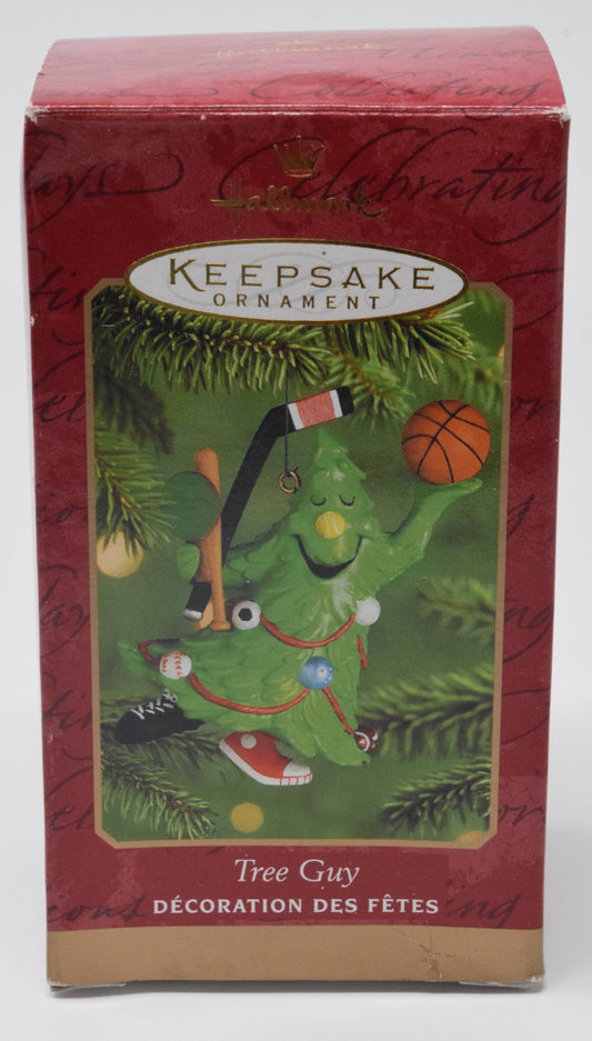 Hallmark Keepsake Tree Guy Sports Balls Christmas Ornament 2000 NIB