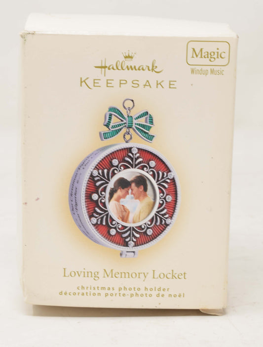 Hallmark Keepsake Ornament Loving Memory Locket Photo Frame Christmas Tree 2007 NIB