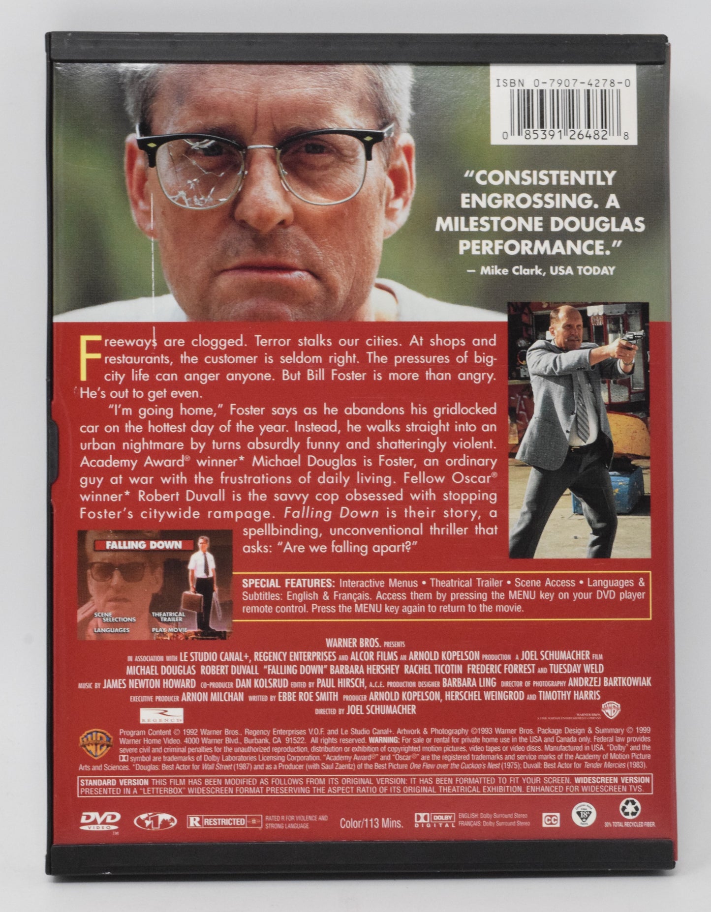 Michael Douglas Falling Down DVD