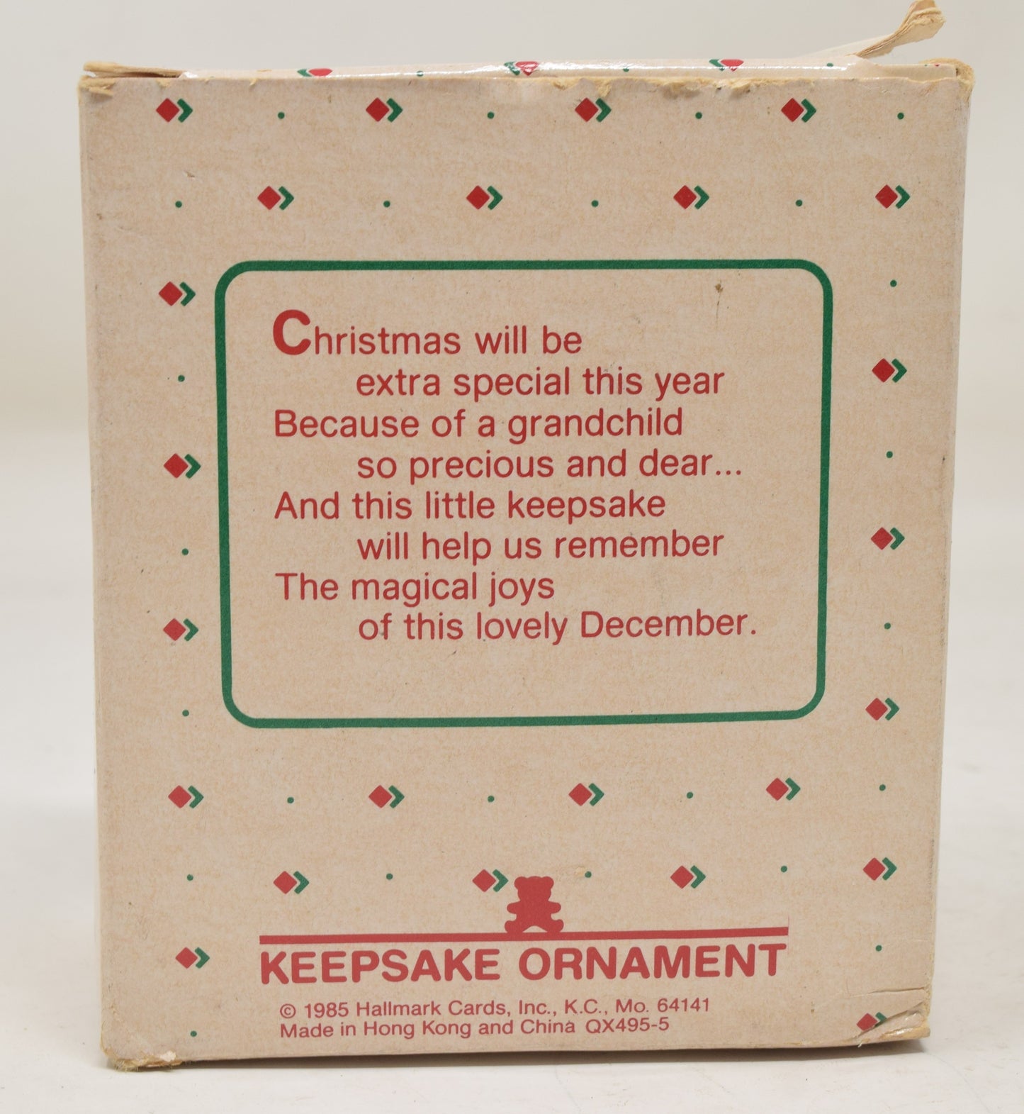 Hallmark Keepsake Ornament Grandchilds First Christmas Tree 1985 NIB