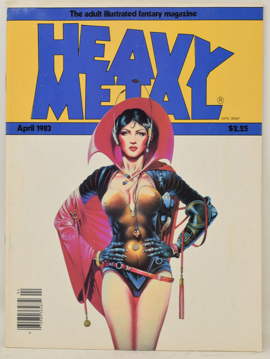 Heavy Metal Magazine Vol 7 1 April 1983 VG FN Milo Manara Moebius GGA