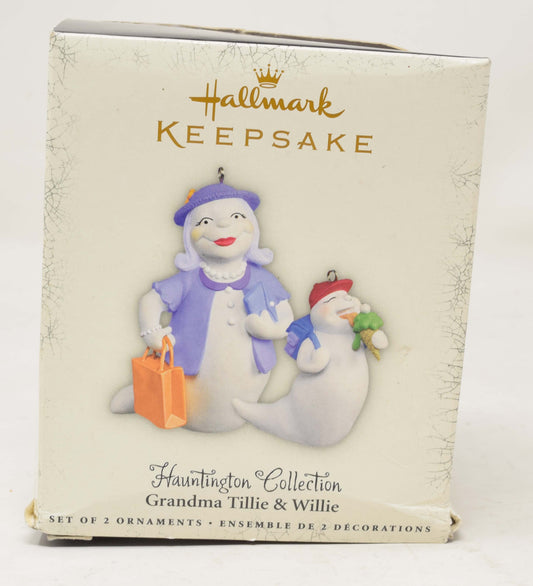 Hallmark Ornament Huntington Collection Grandma Tillie Willlie Halloween Christmas 2005 NIB