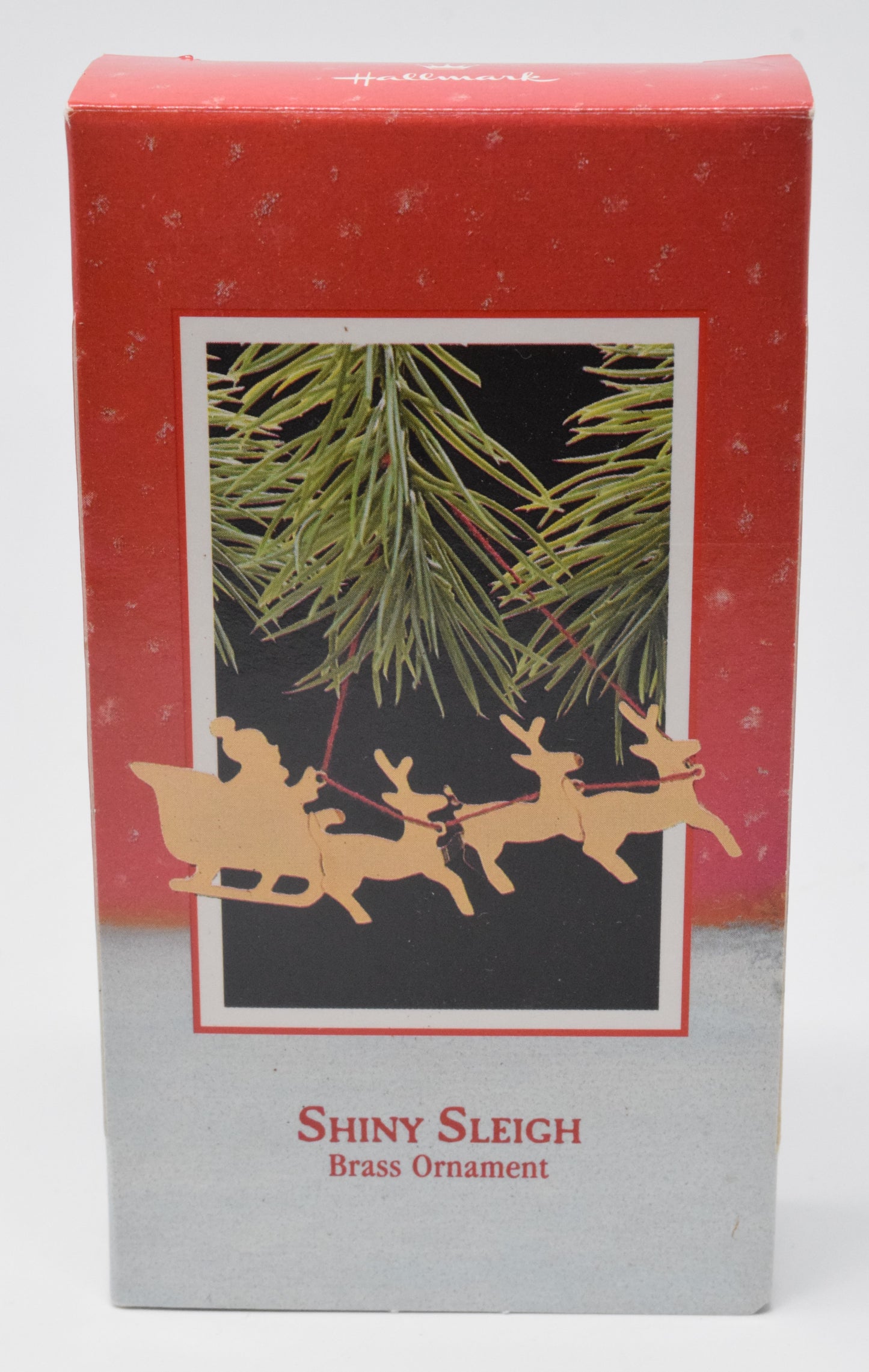 Hallmark Keepsake Shiny Sleigh Brass Christmas Ornament 1988 NIB