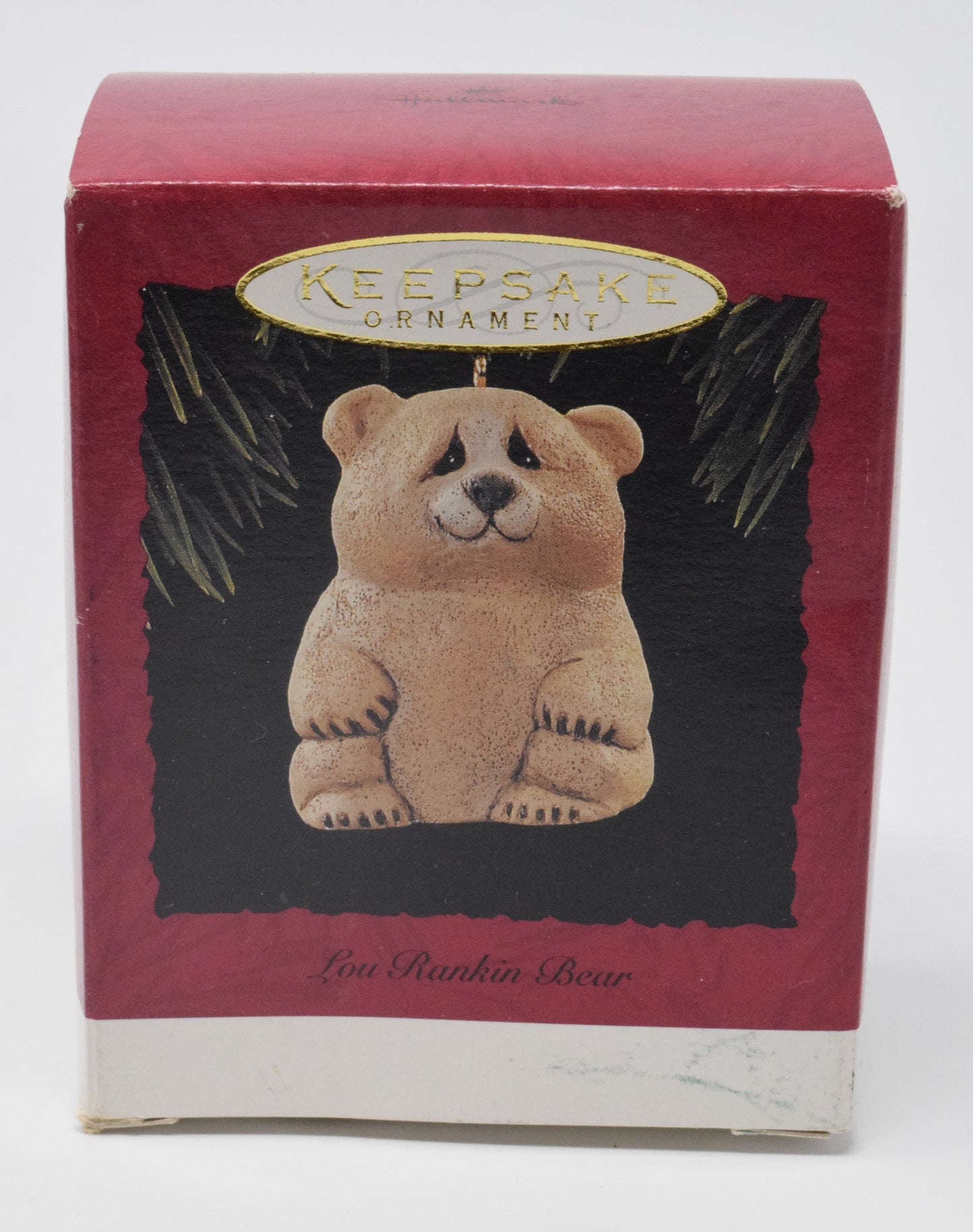 Hallmark Keepsake Lou Rankin Bear Christmas Ornament 1995 NIB