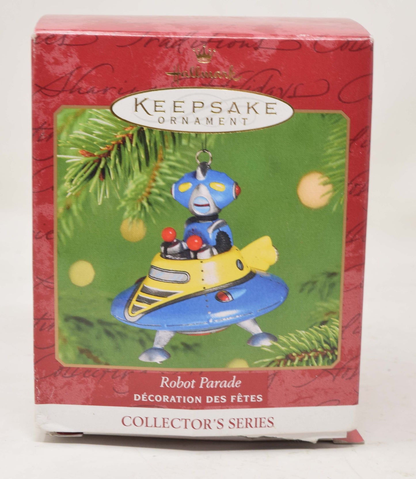 Hallmark Keepsake Ornament Robot Parade UFO Spaceship Christmas Tree 2001 NIB