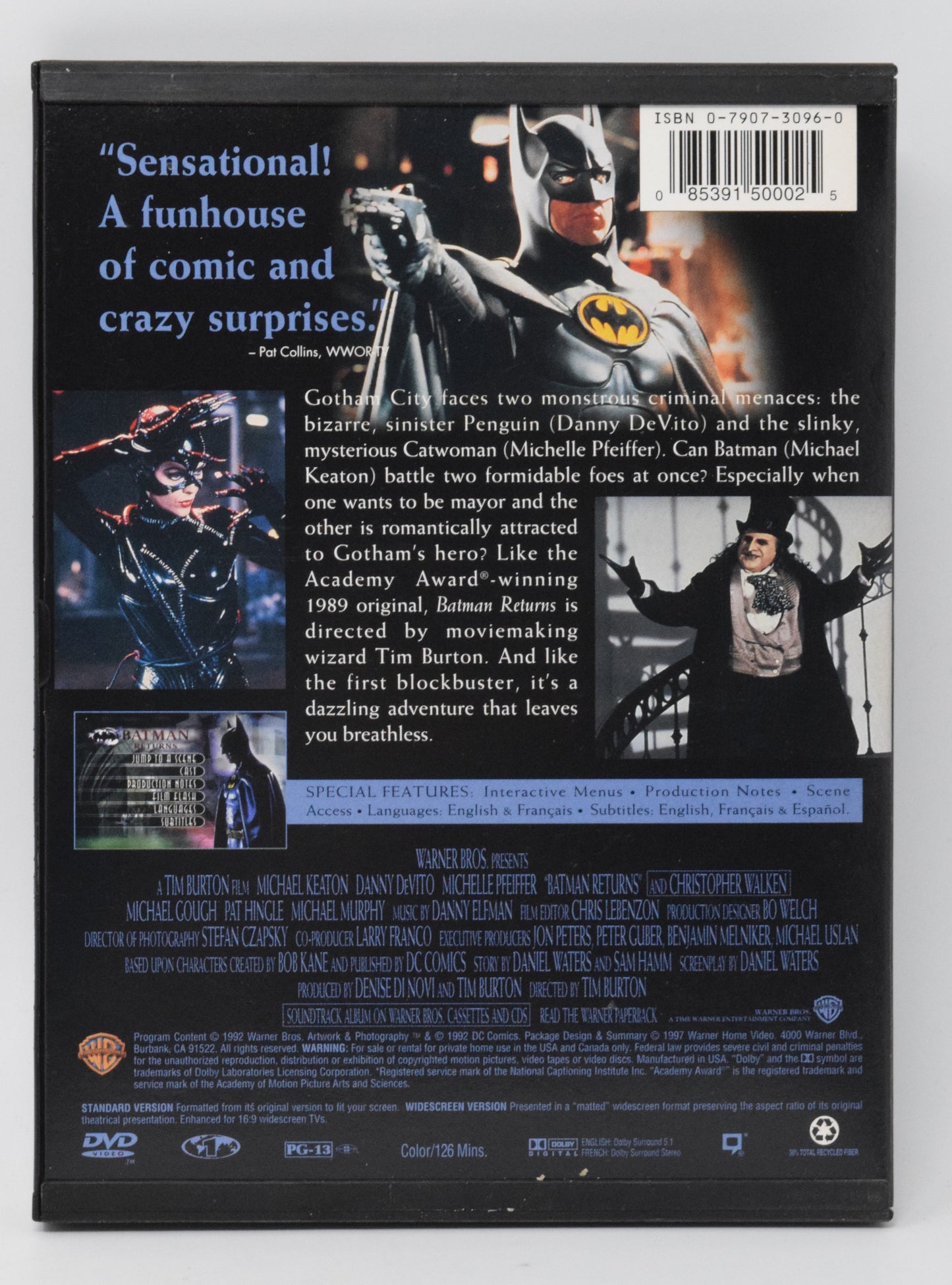 Batman Returns DVD Michael Keaton